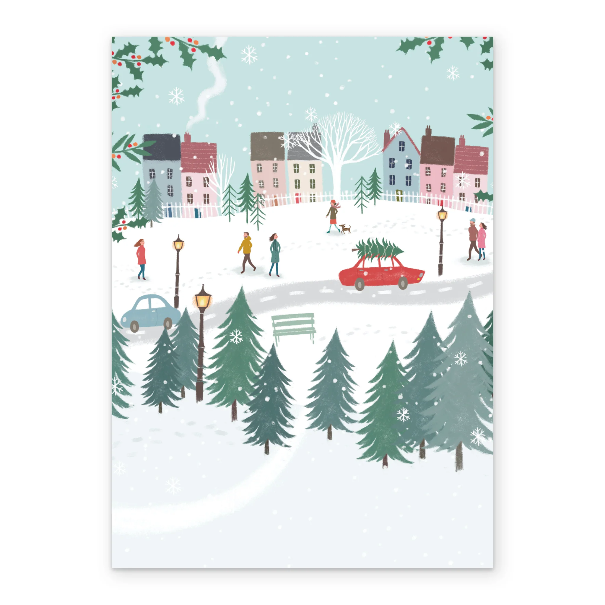 Personalised Christmas Tree Town Card - Image 2