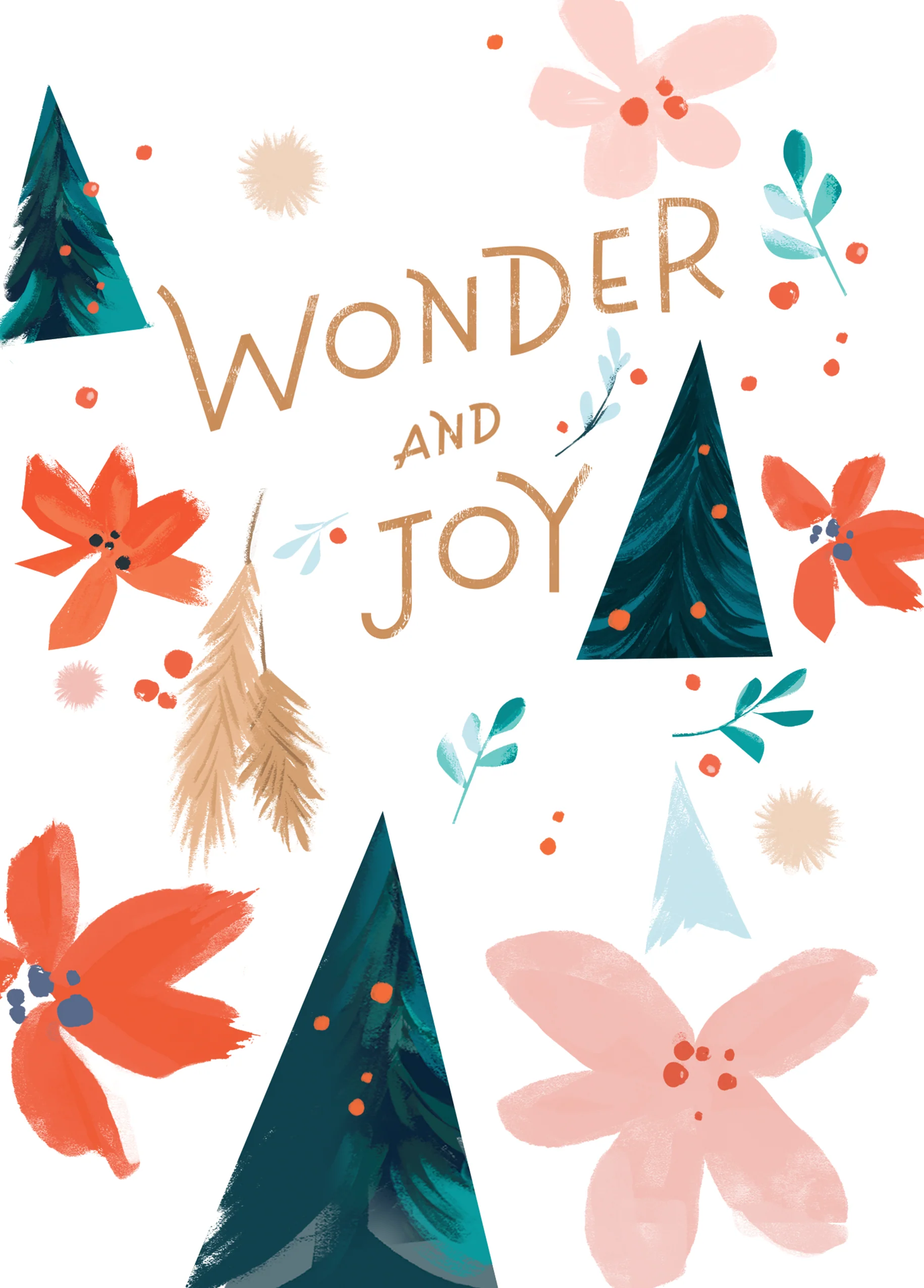 Personalised Christmas Trees & Festive Foliage Christmas Card