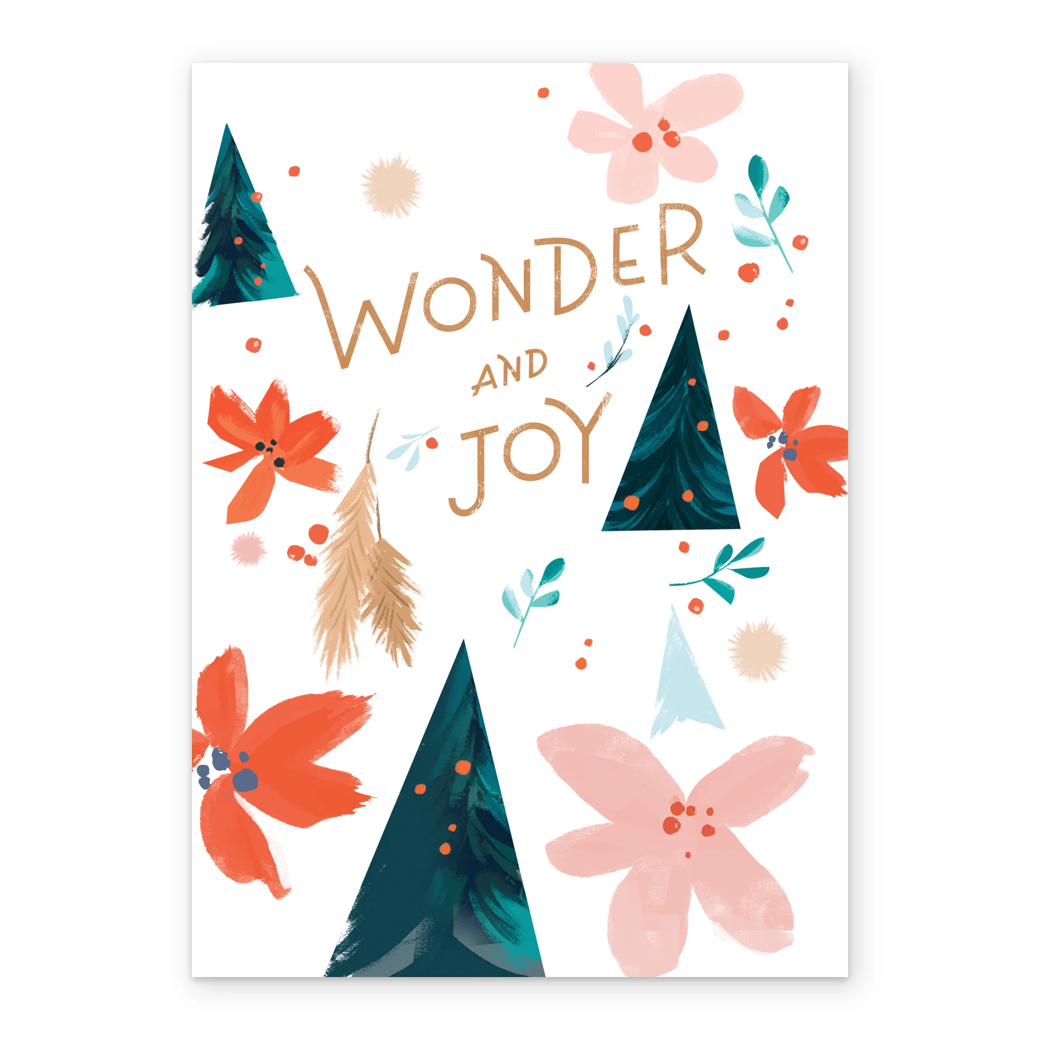 Personalised Christmas Trees & Festive Foliage Christmas Card - Image 2