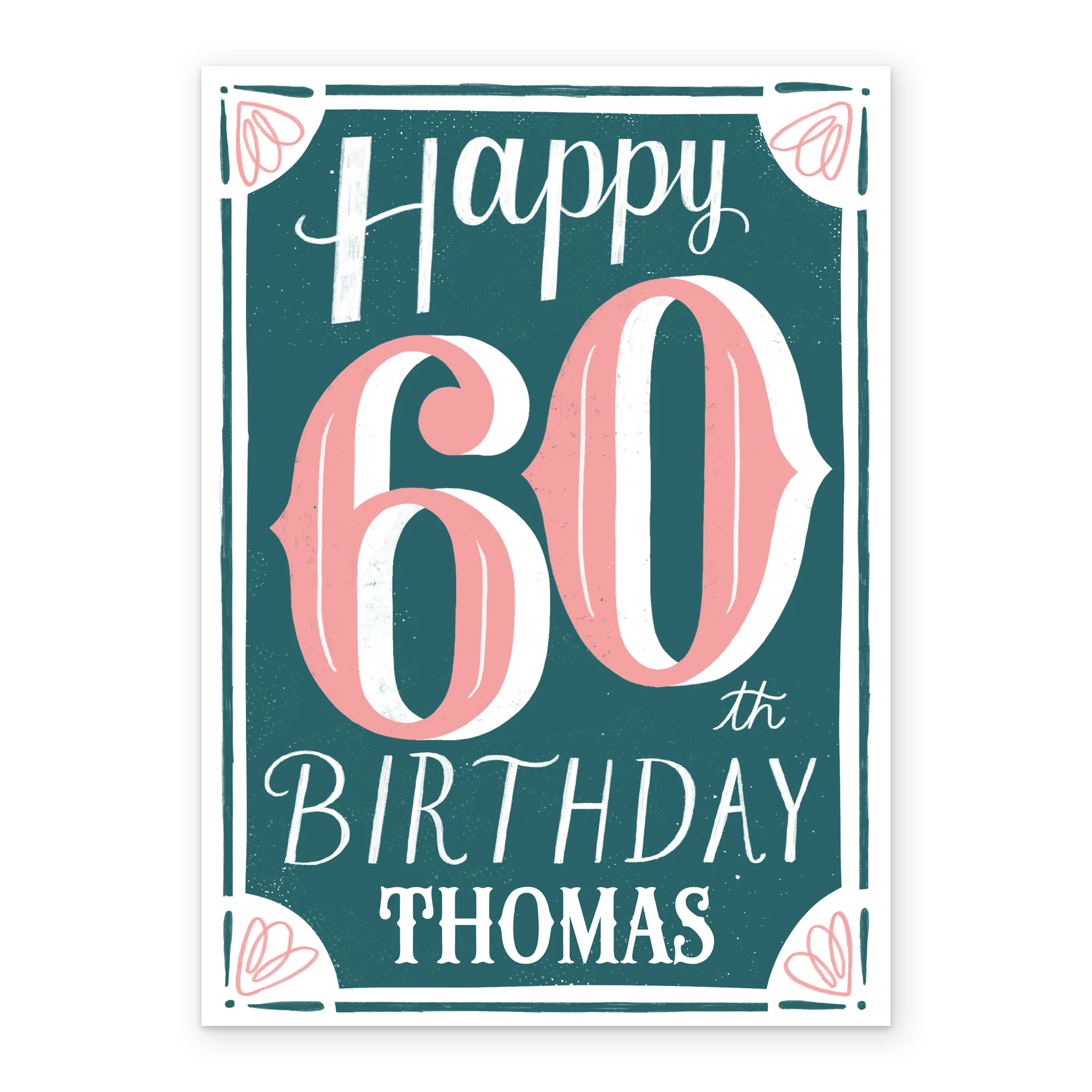 Personalised Classic 60th Birthday Card - Image 2