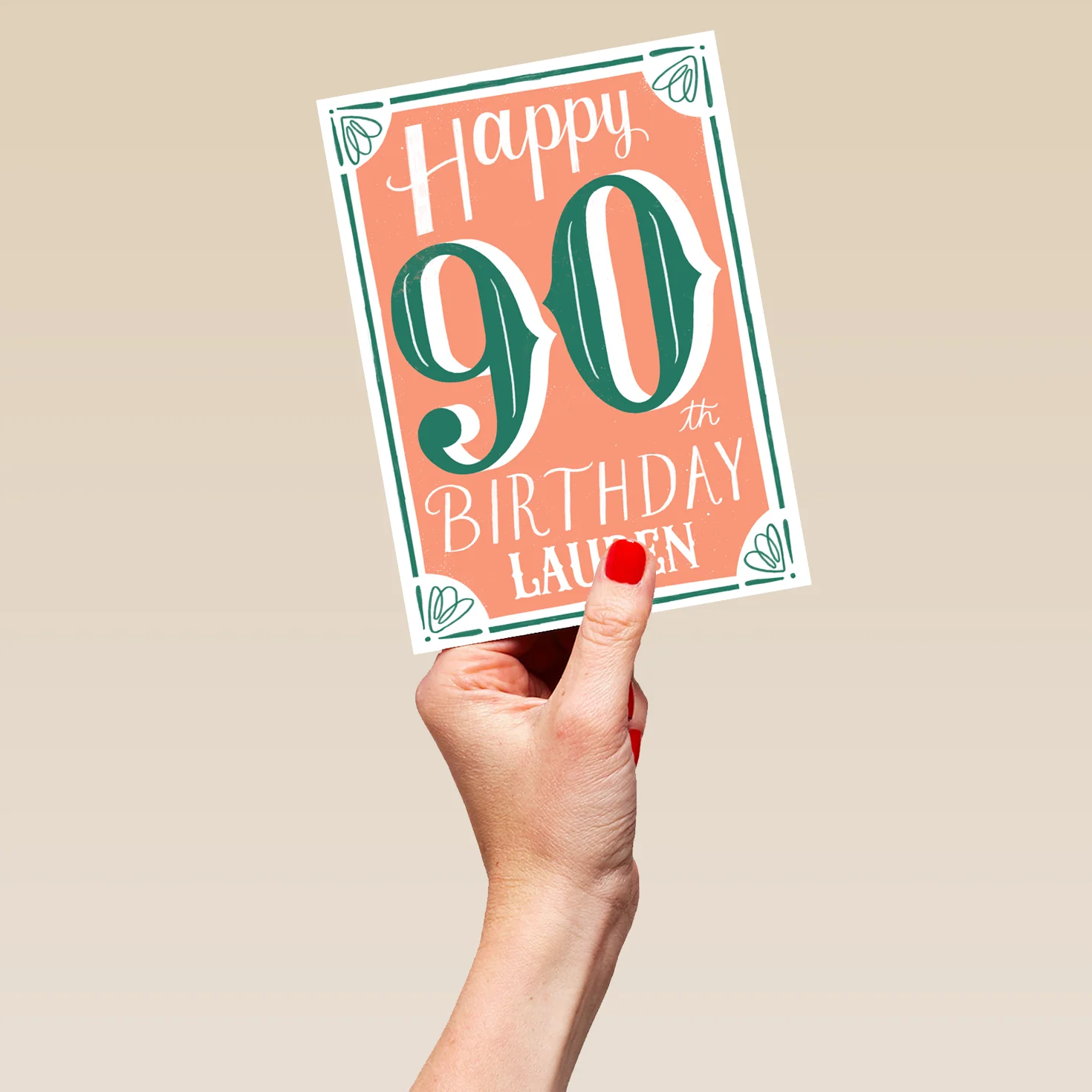 Personalised Classic 90th Bithday Card - Image 5