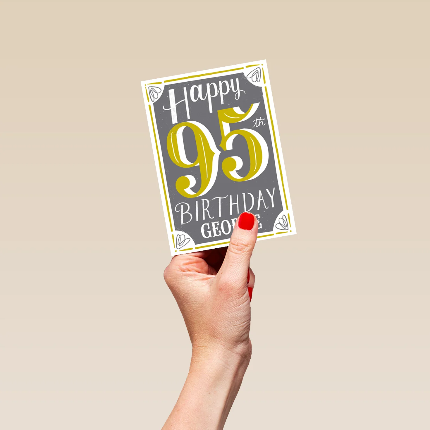 Personalised Classic 95th Birthday Card - Image 4