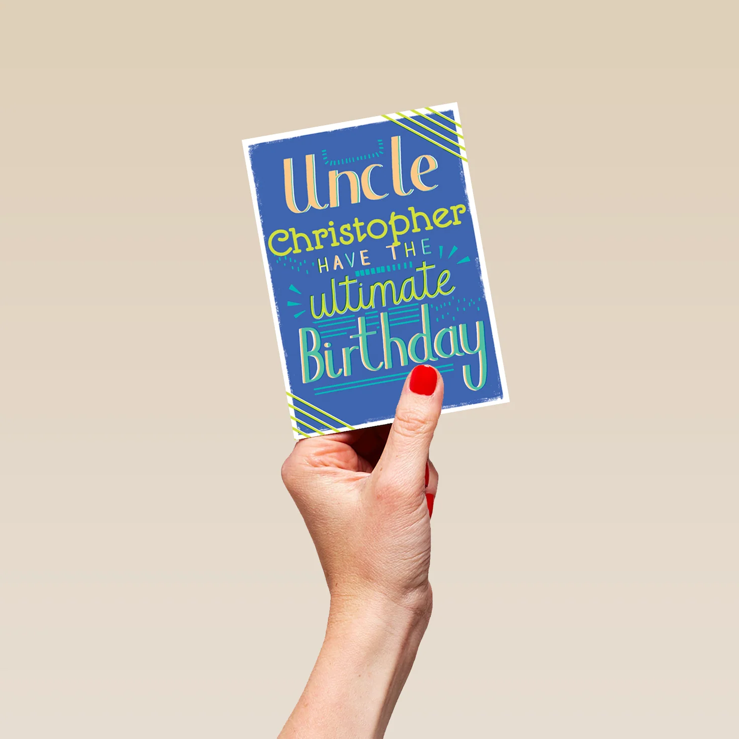 Personalised Classic Birthday Editable Ultimate Card For Uncle - Image 4