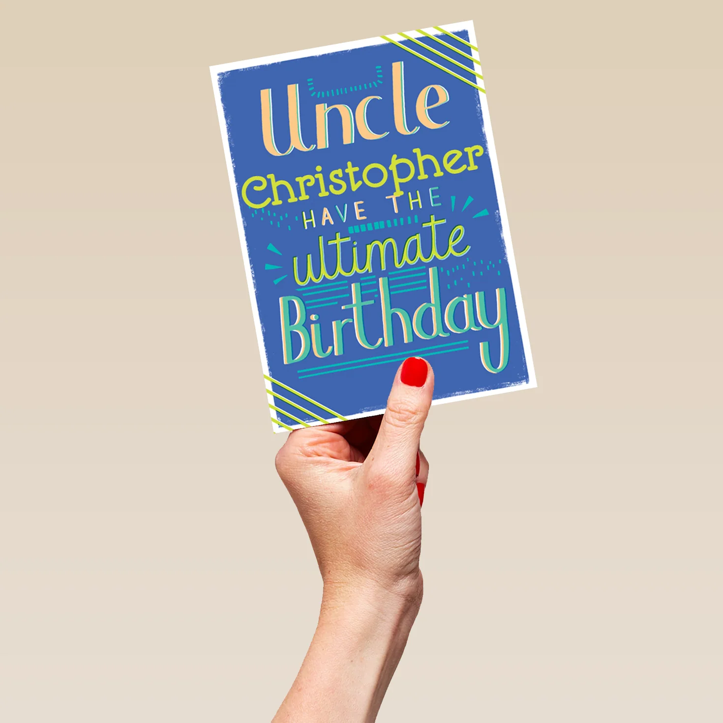 Personalised Classic Birthday Editable Ultimate Card For Uncle - Image 5