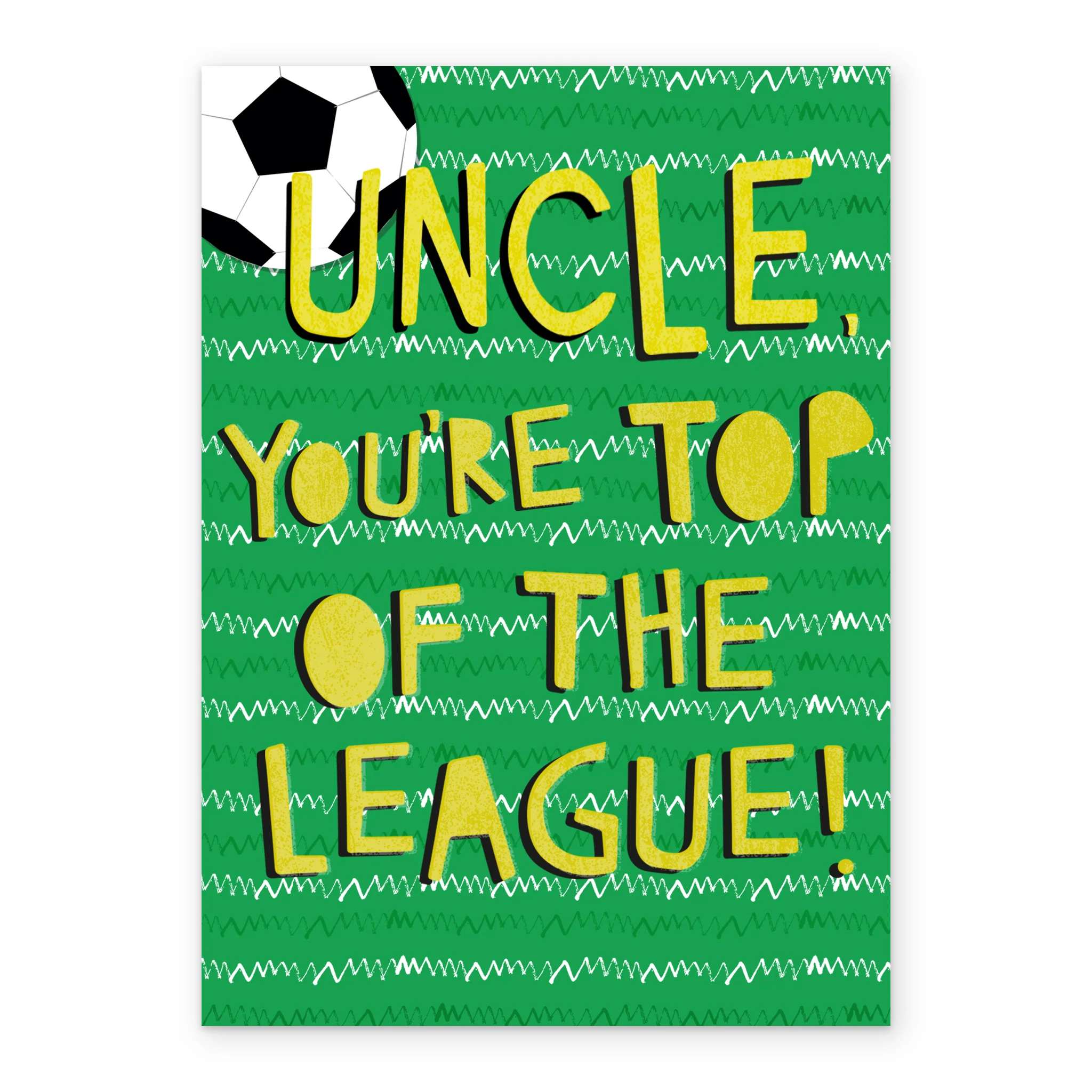 Personalised Classic Birthday Top Of League Football Card For Uncle - Image 2