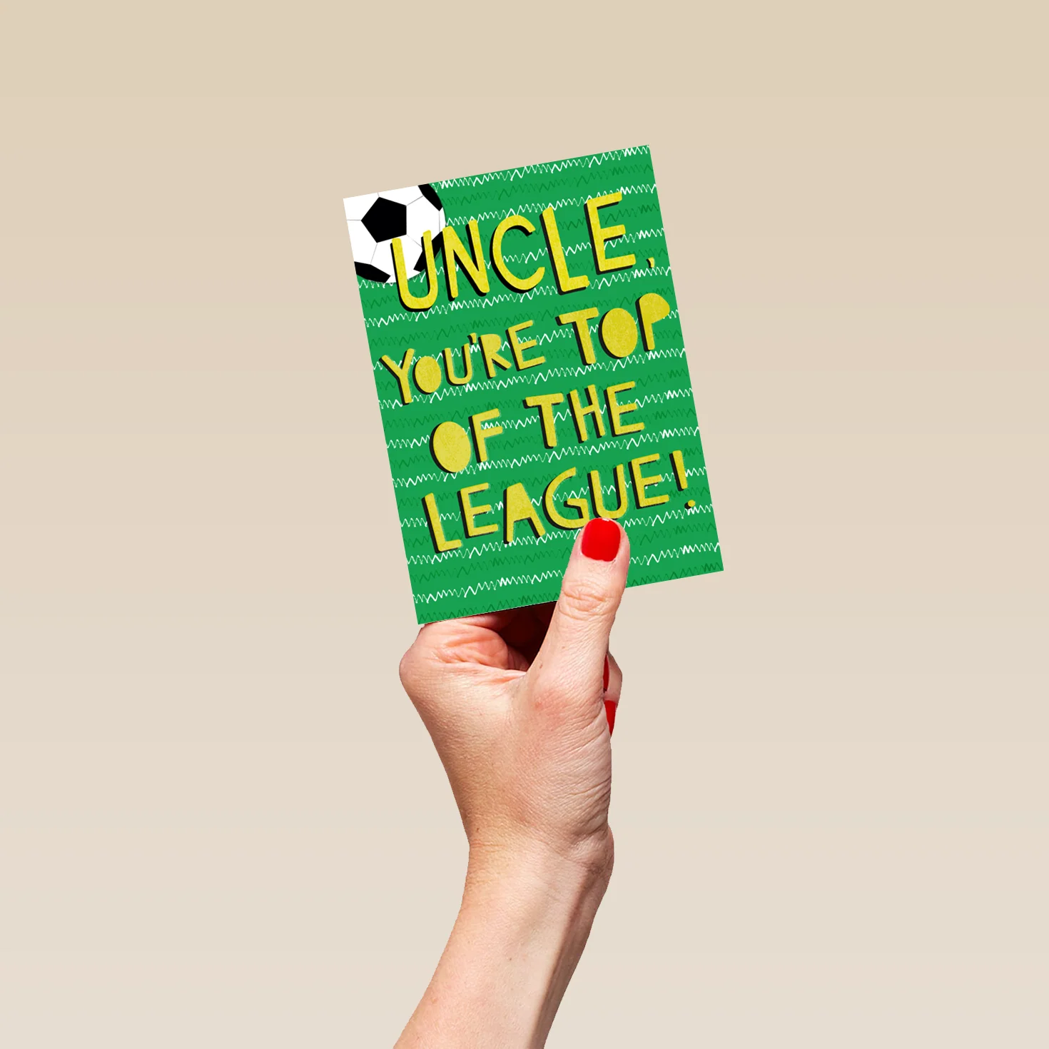 Personalised Classic Birthday Top Of League Football Card For Uncle - Image 4