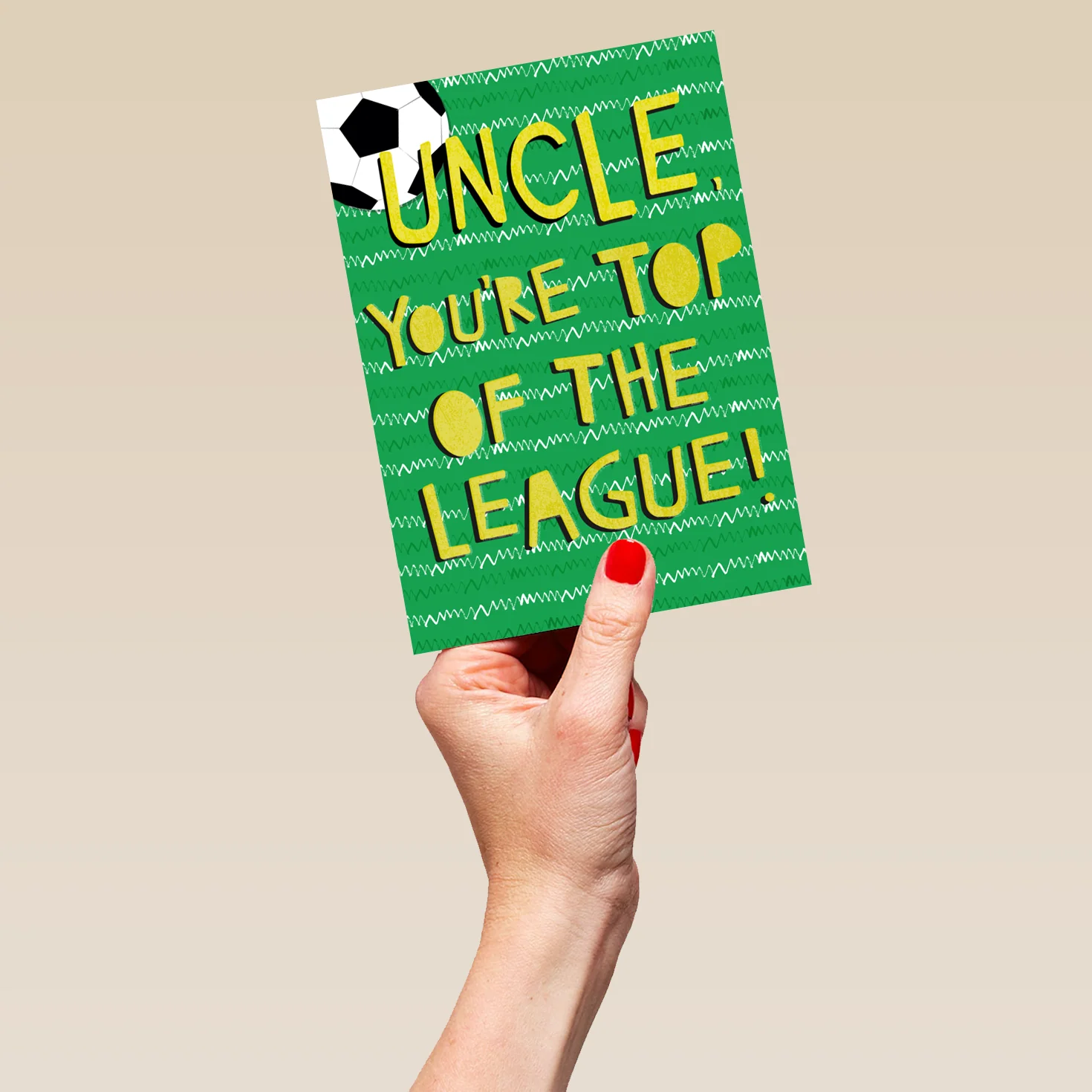 Personalised Classic Birthday Top Of League Football Card For Uncle - Image 5