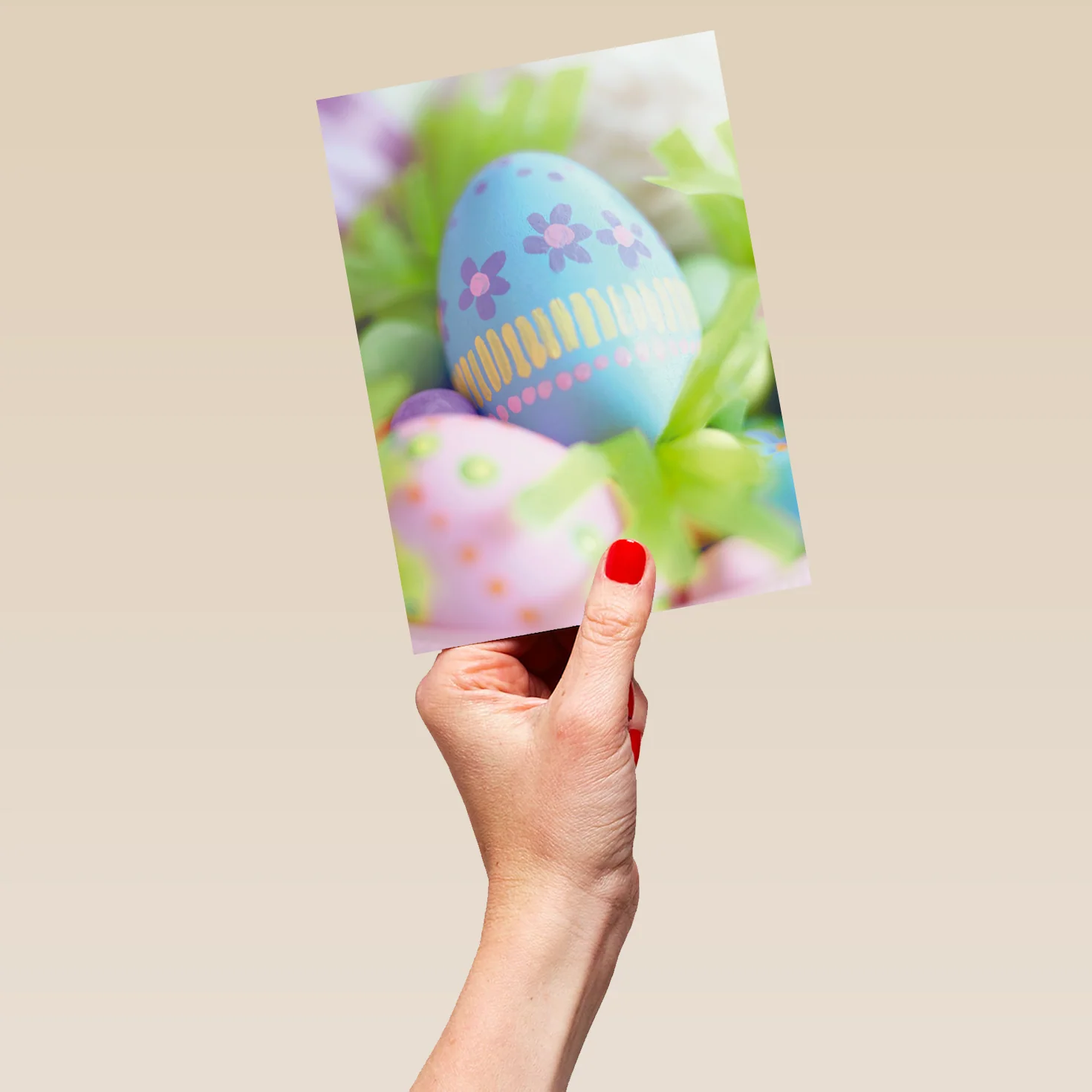 Personalised Classic Blue Egg Design Easter Card - Image 5