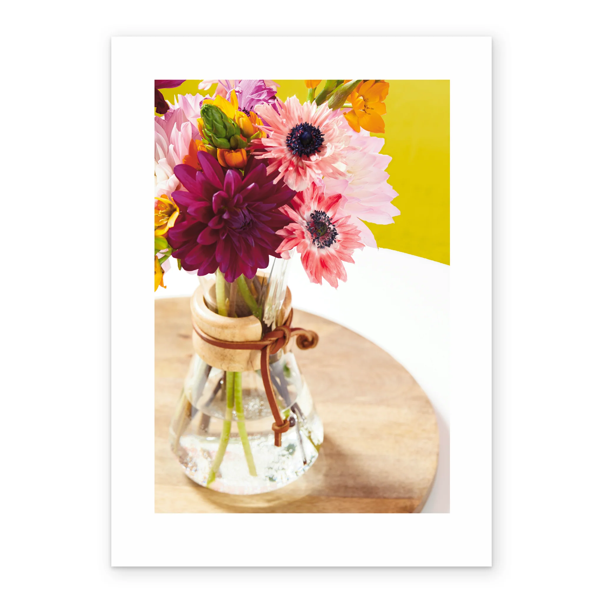 Personalised Classic Bouquet of Flowers Blank Card - Image 2