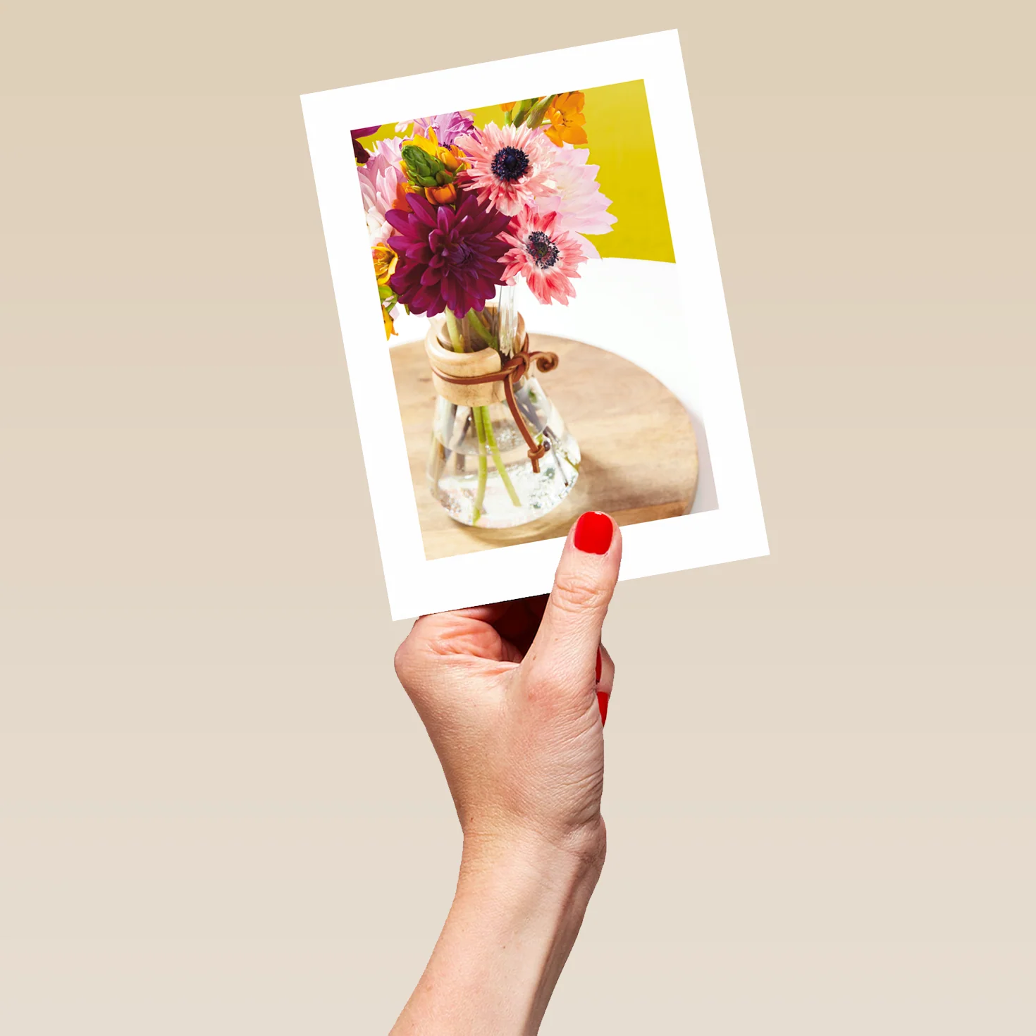 Personalised Classic Bouquet of Flowers Blank Card - Image 5