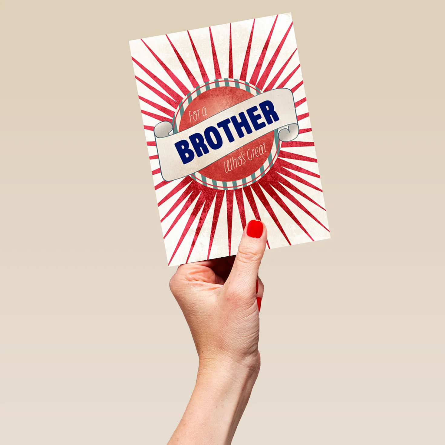 Personalised Classic Brother Design Card - Image 5