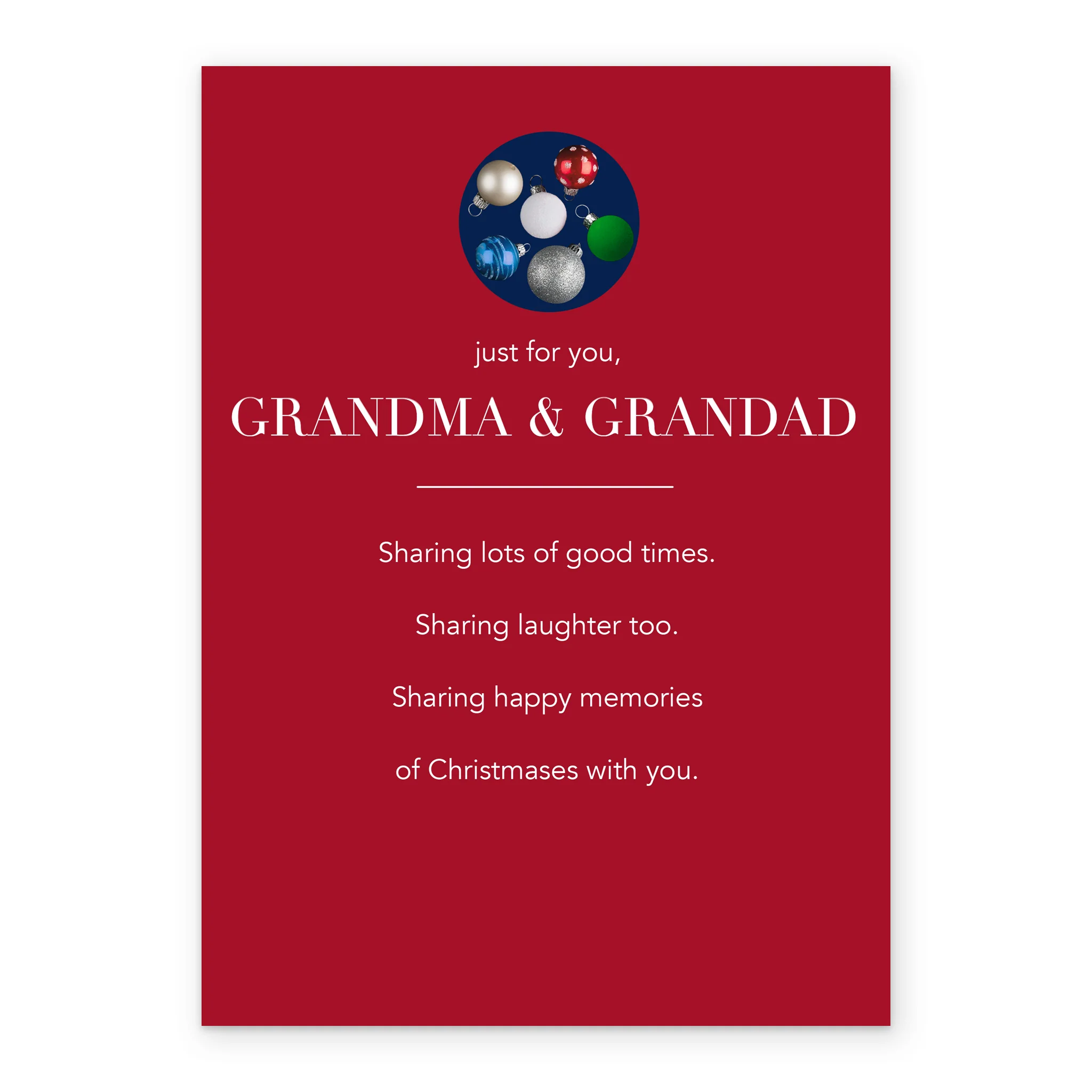 Personalised Classic Christmas Card For Grandma And Grandad - Image 2