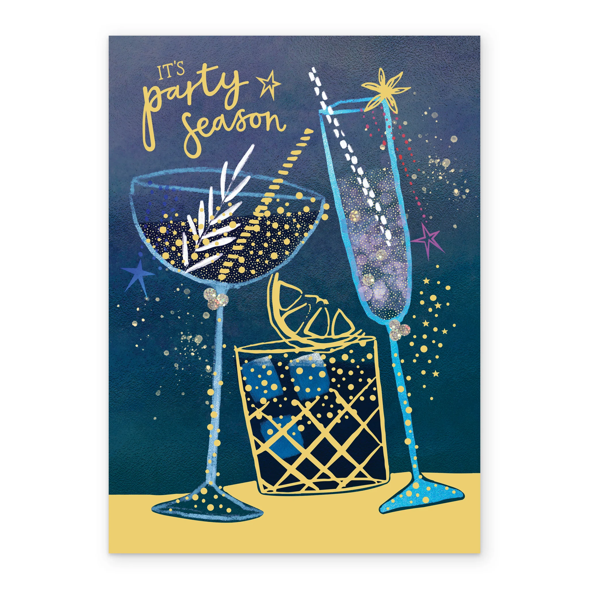Personalised Classic Christmas Festive Drinks Party Season Card - Image 2