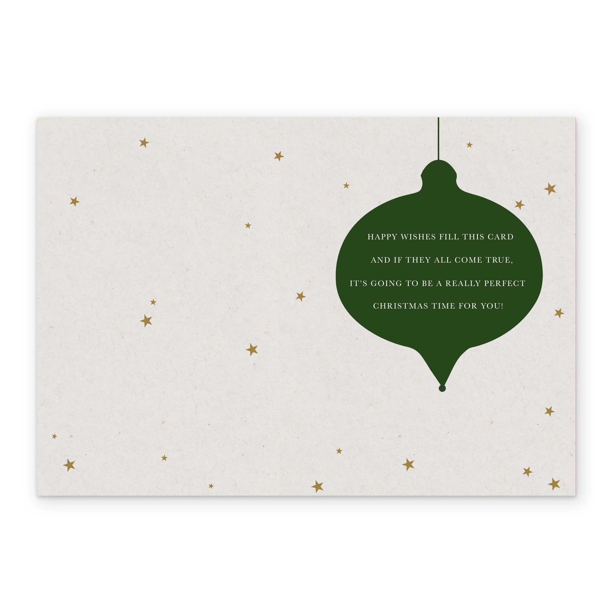 Personalised Classic Christmas To Both Text Bauble Card - Image 3