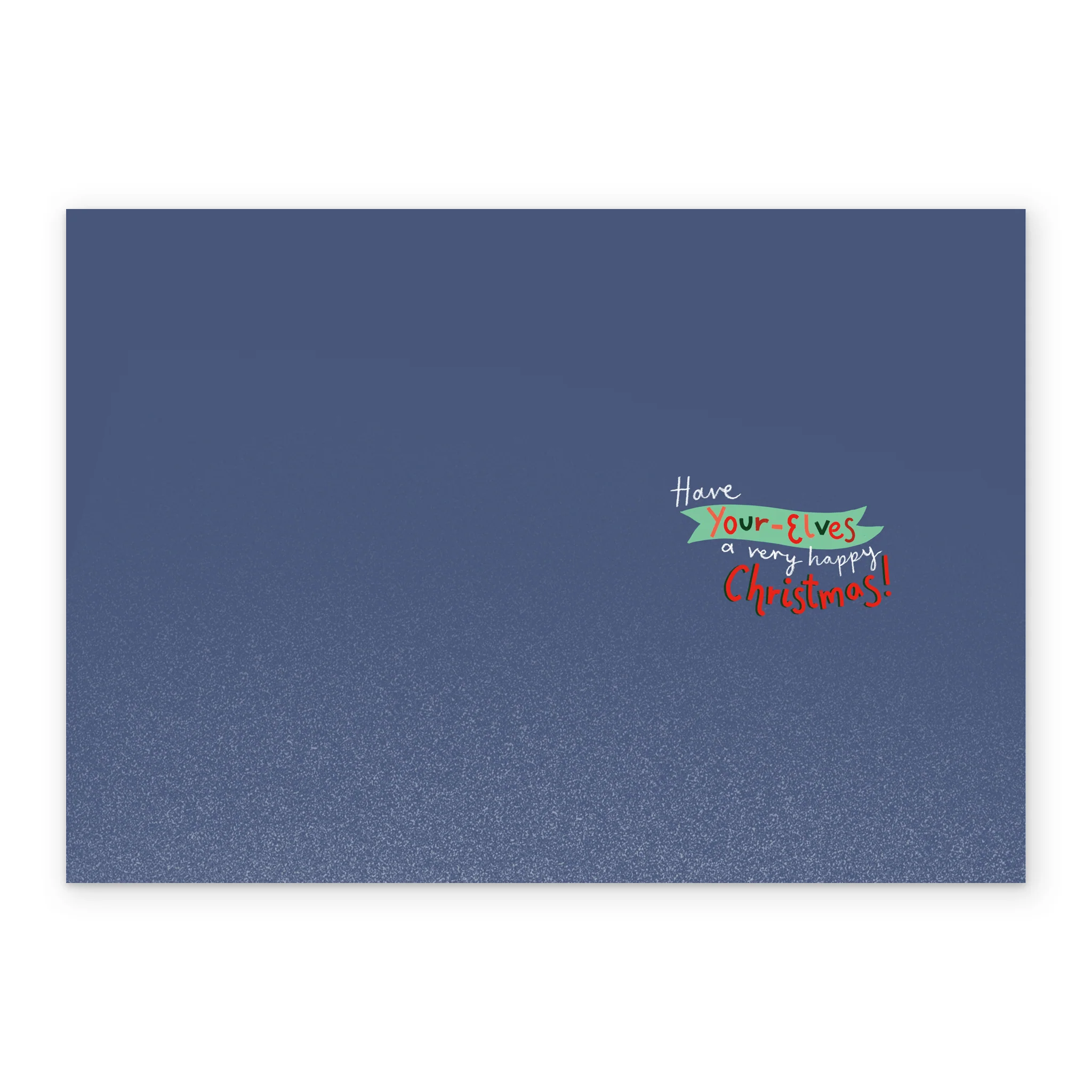 Personalised Classic Christmas Tree Elves & Presents To Both Card - Image 3