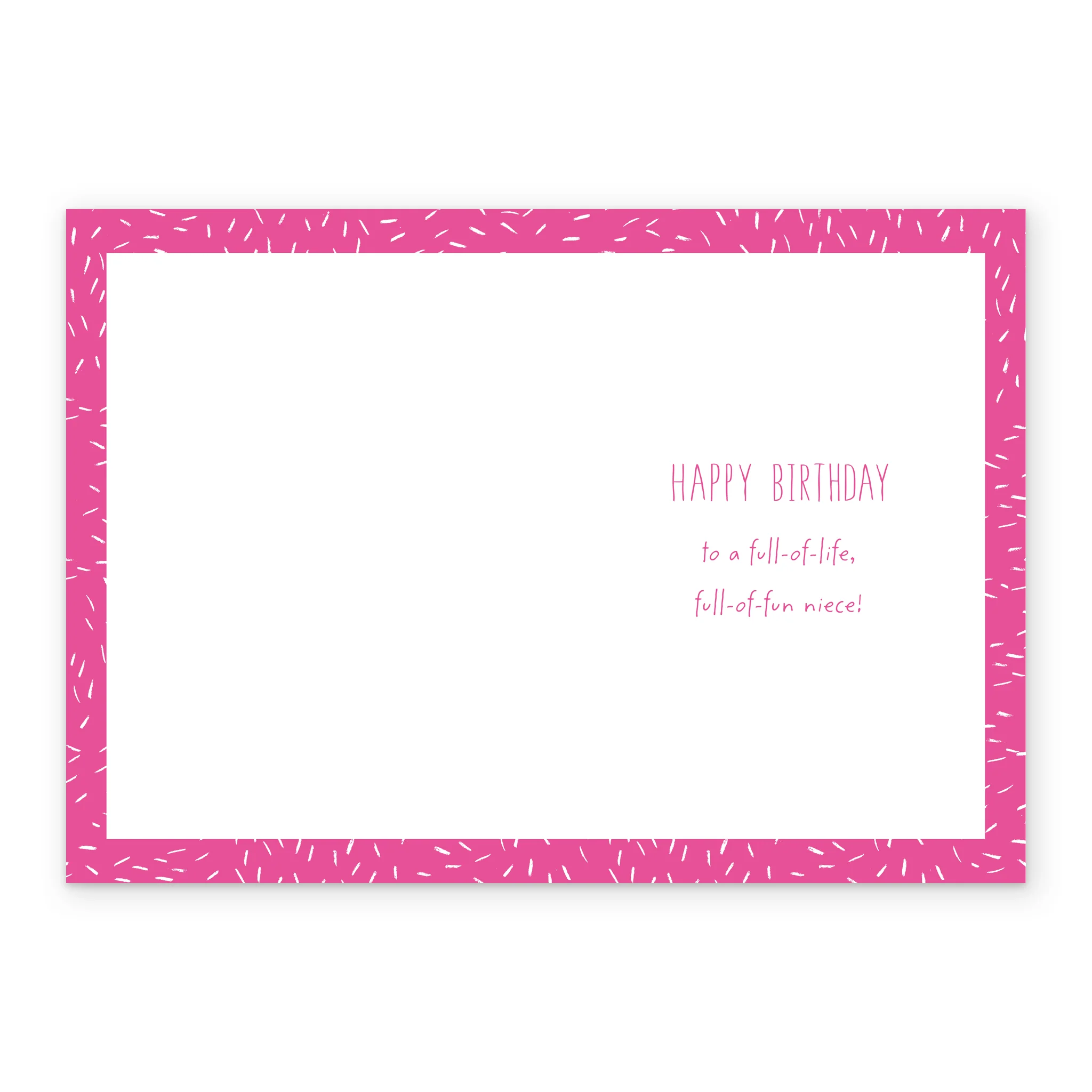 Personalised Classic Colourful Bunting Birthday Card For Niece - Image 3