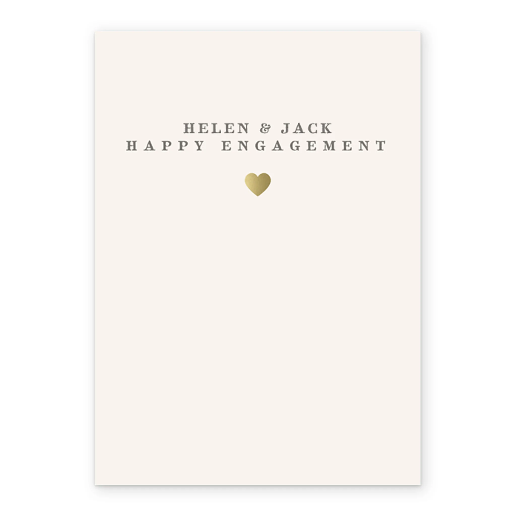Personalised Classic Congratulations on Your Engagement Card - Image 2