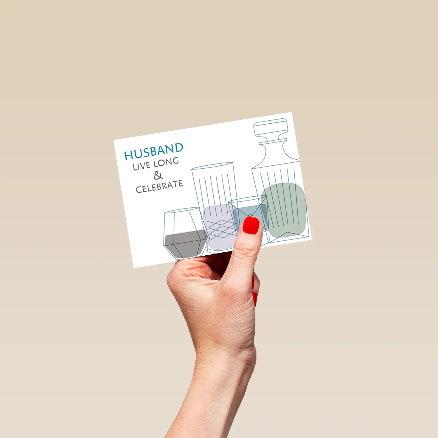 Personalised Classic Drinks Husband Card - Image 4