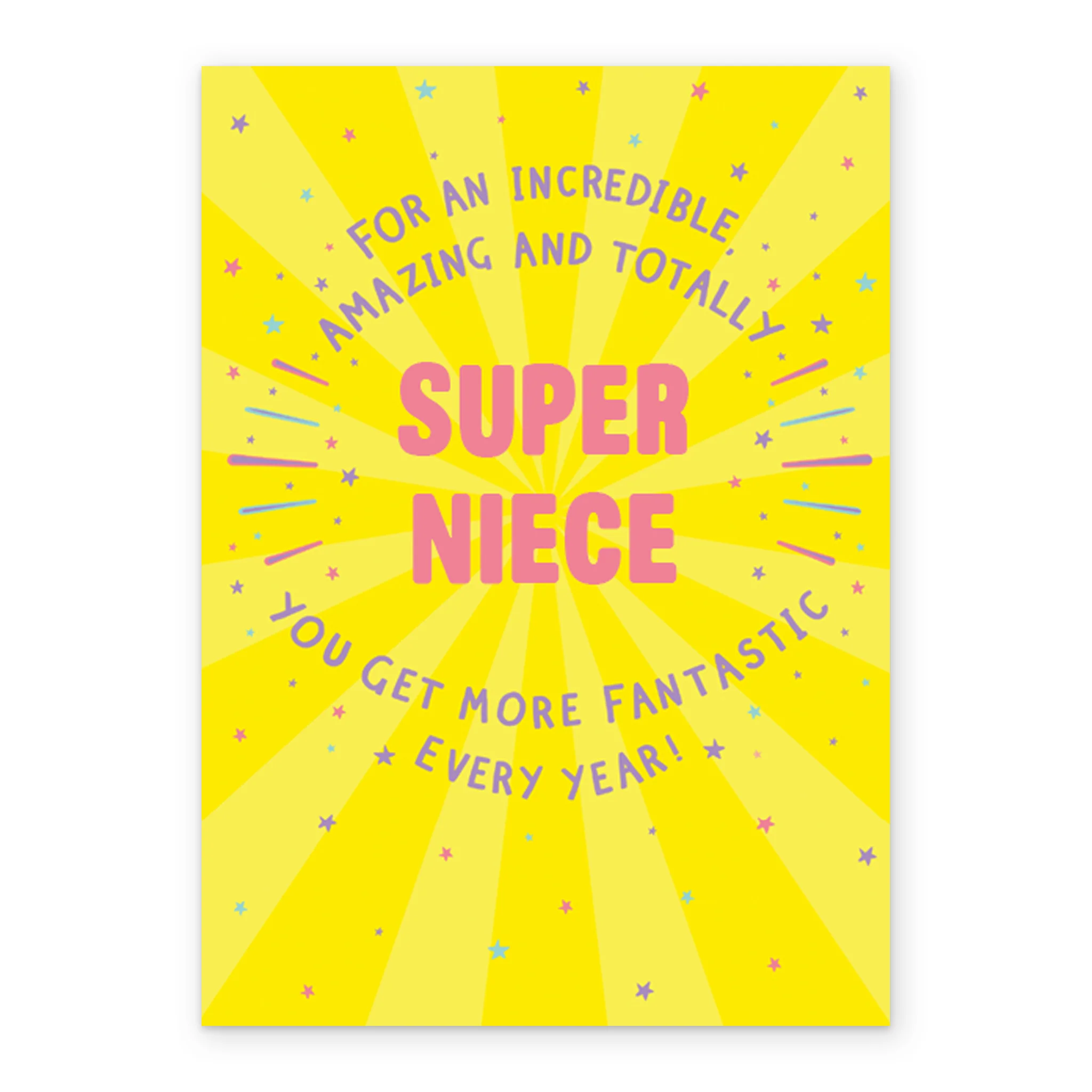 Personalised Classic Editable 'Fantastic Niece' Birthday Card - Image 2