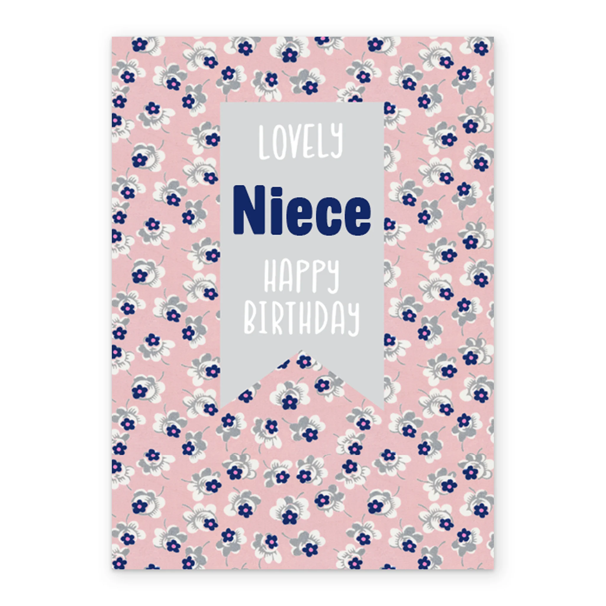Personalised Classic Editable Floral Birthday Card For Niece - Image 2