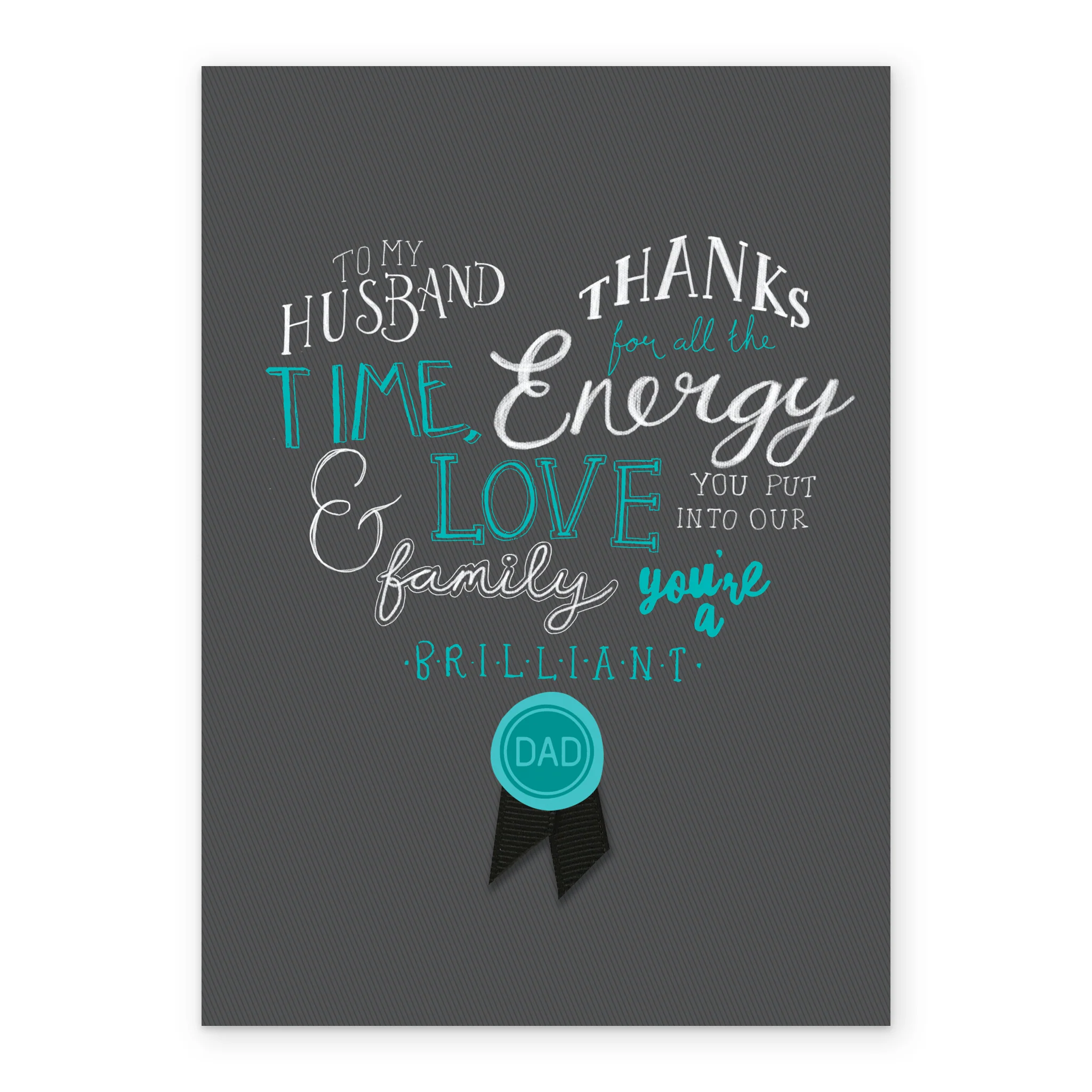 Personalised Classic Energy Father's Day Card For Husband - Image 2