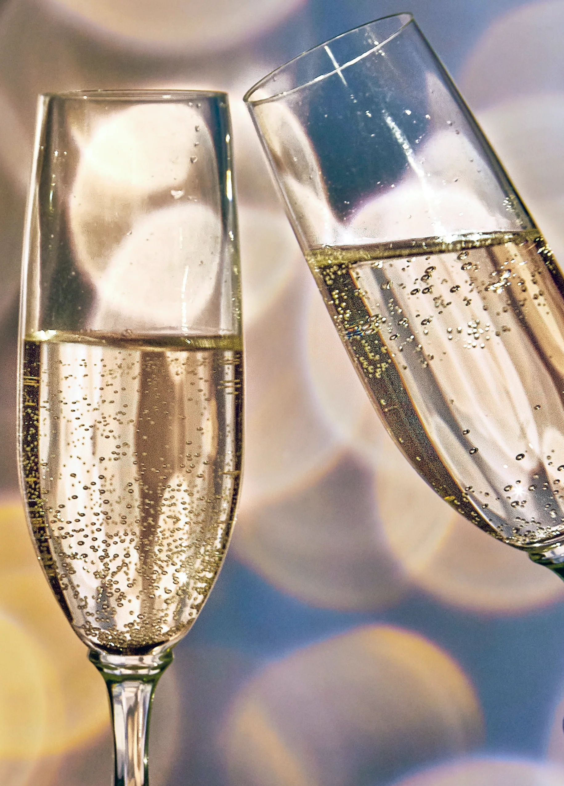 Personalised Classic Fizz Glasses Cheers Card