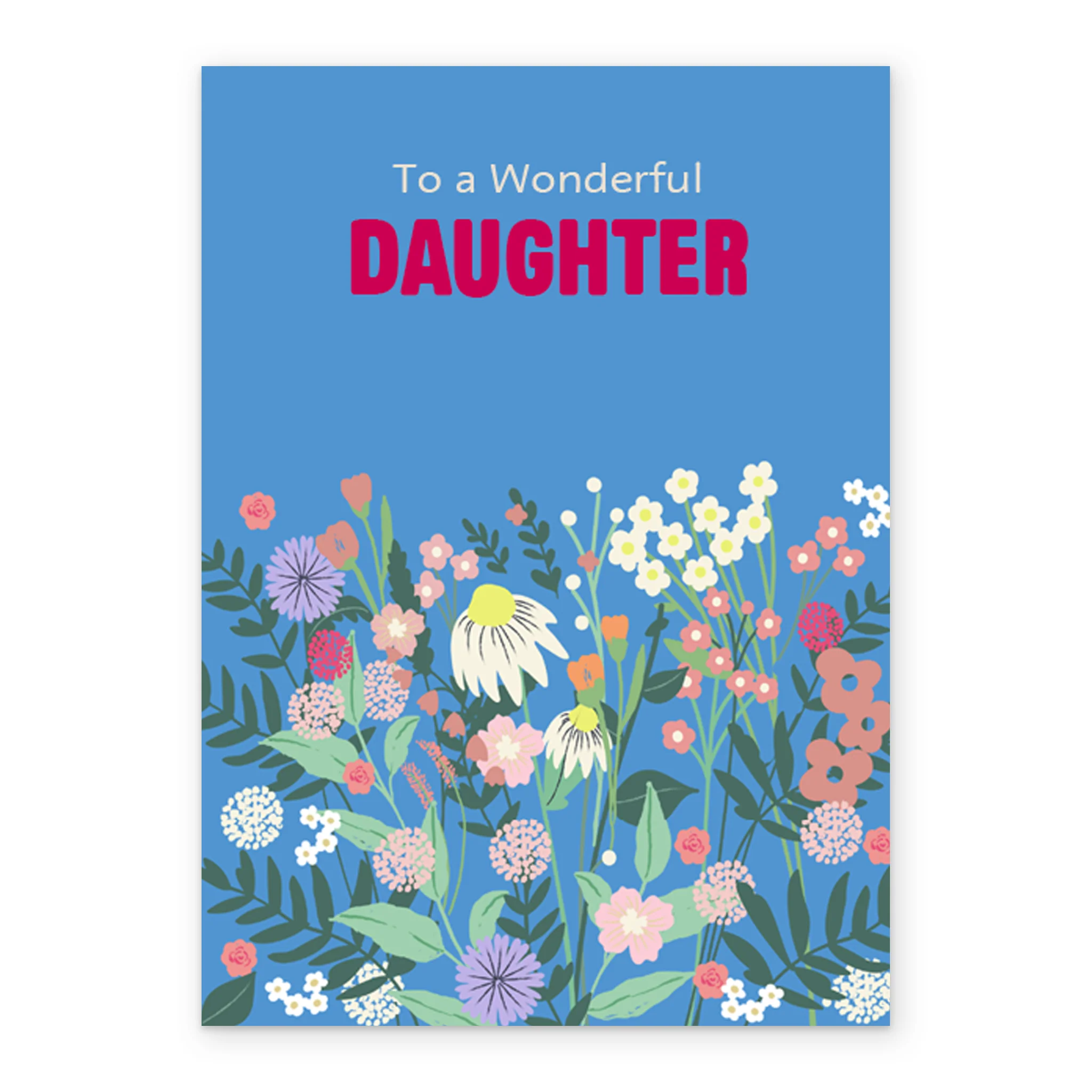 Personalised Classic Floral Design Card For Daughter - Image 2