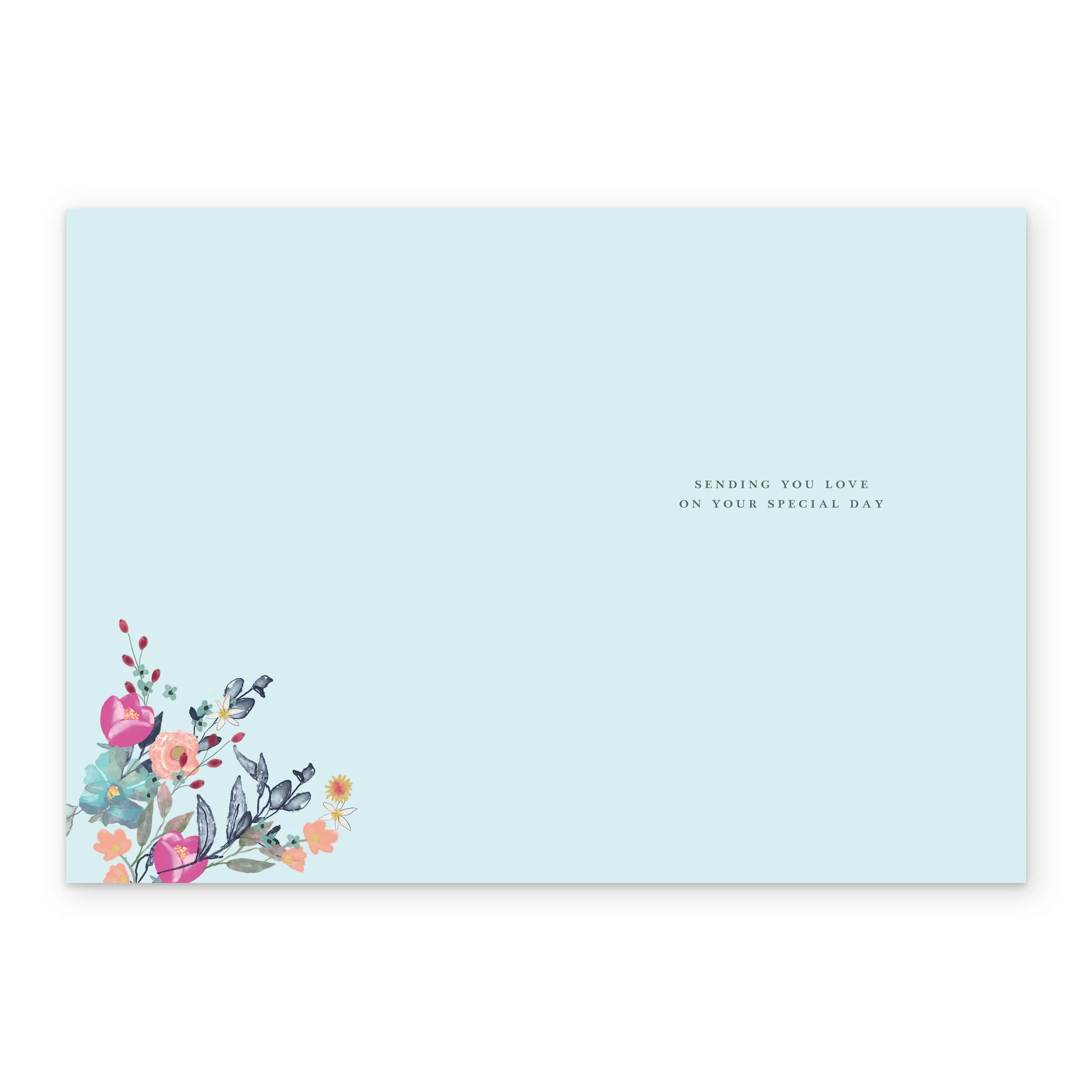 Personalised Classic Floral Hexagon Anniversary Wish Card - Image 3