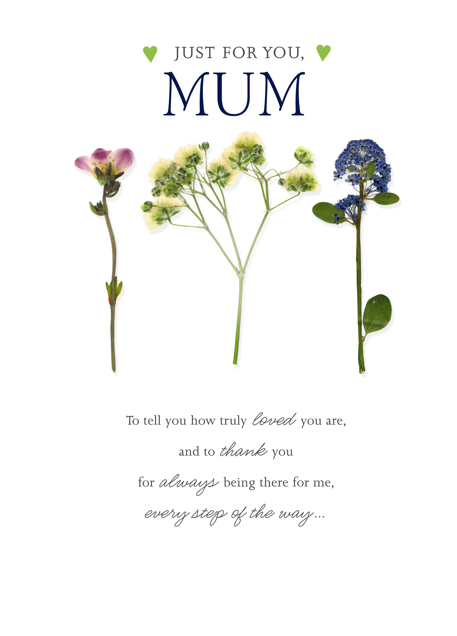 Personalised Classic Floral Mother's Day Card for Mum