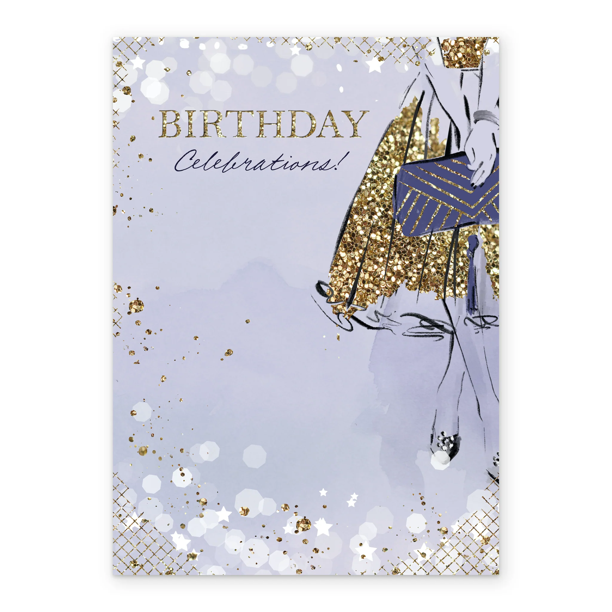 Personalised Classic Illustrated Fashion Design Birthday Card - Image 2