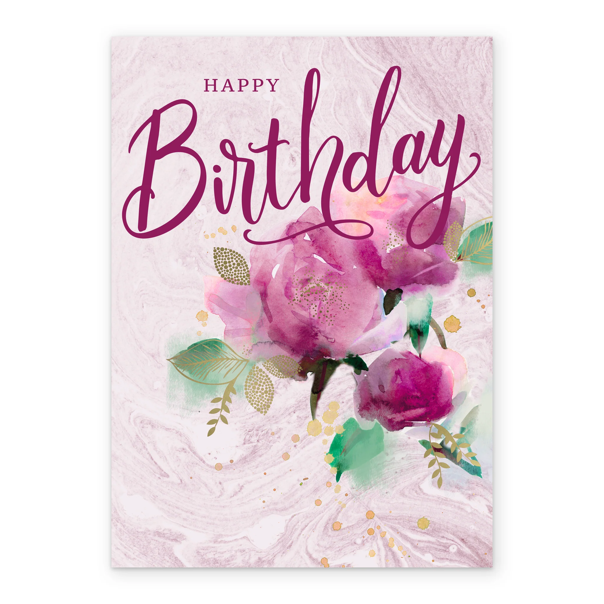 Personalised Classic Illustrated Floral Birthday Card - Image 2