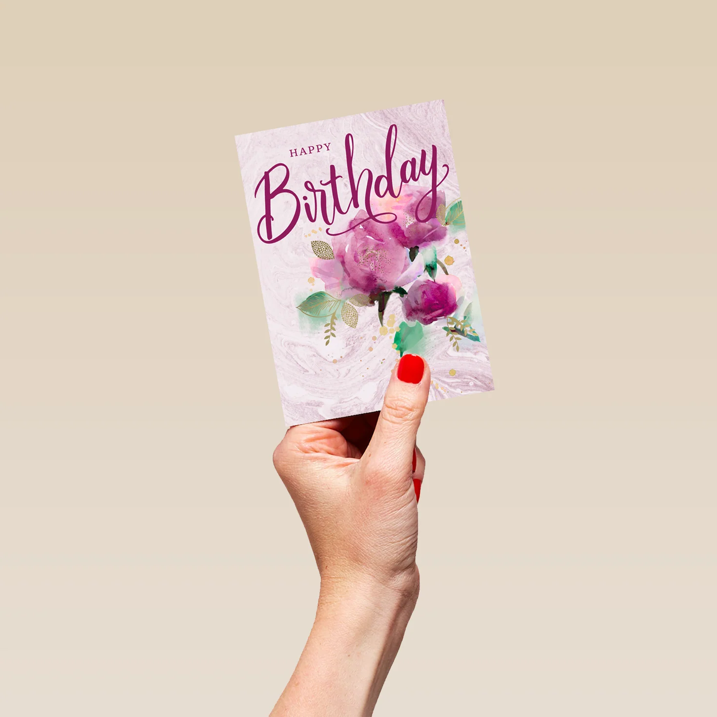 Personalised Classic Illustrated Floral Birthday Card - Image 4