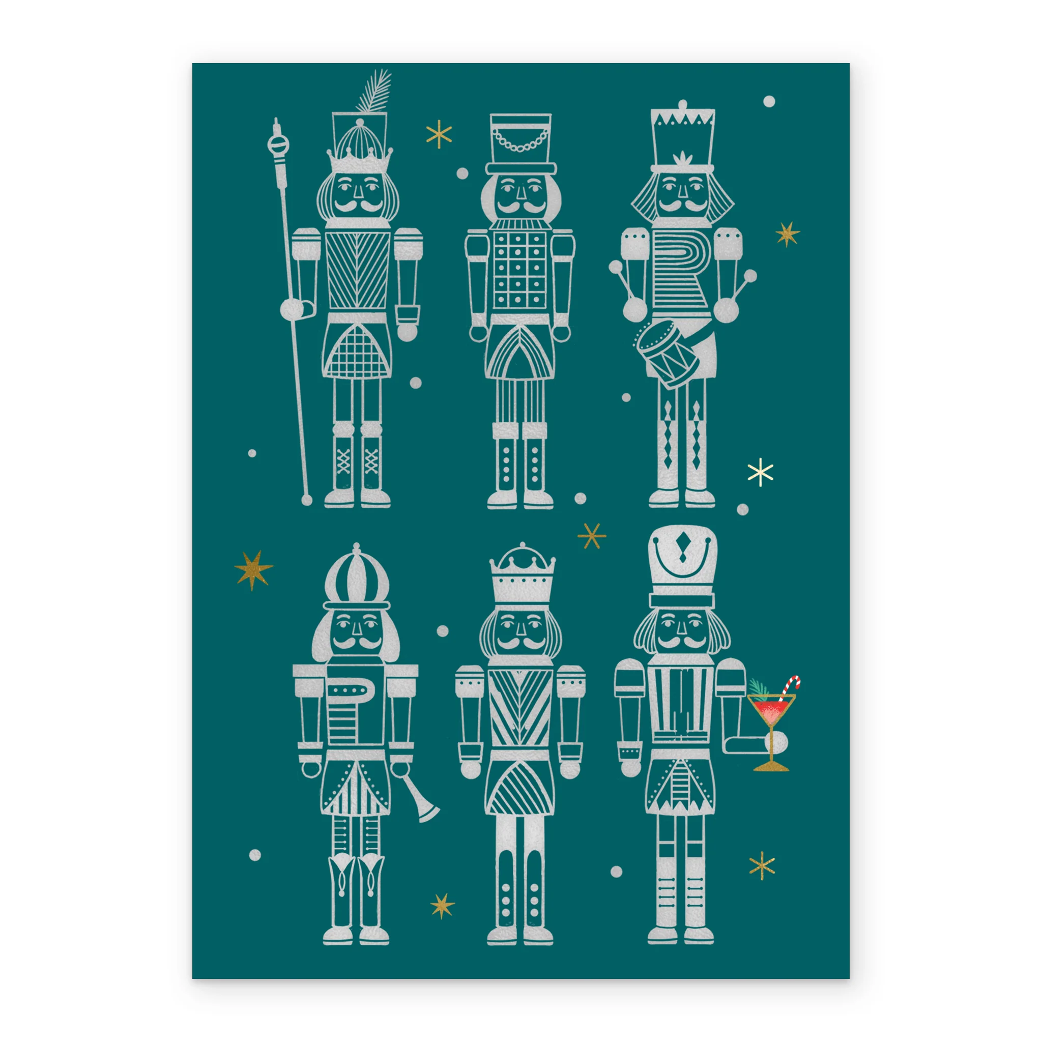 Personalised Classic Nutcrackers Christmas Card - Image 2