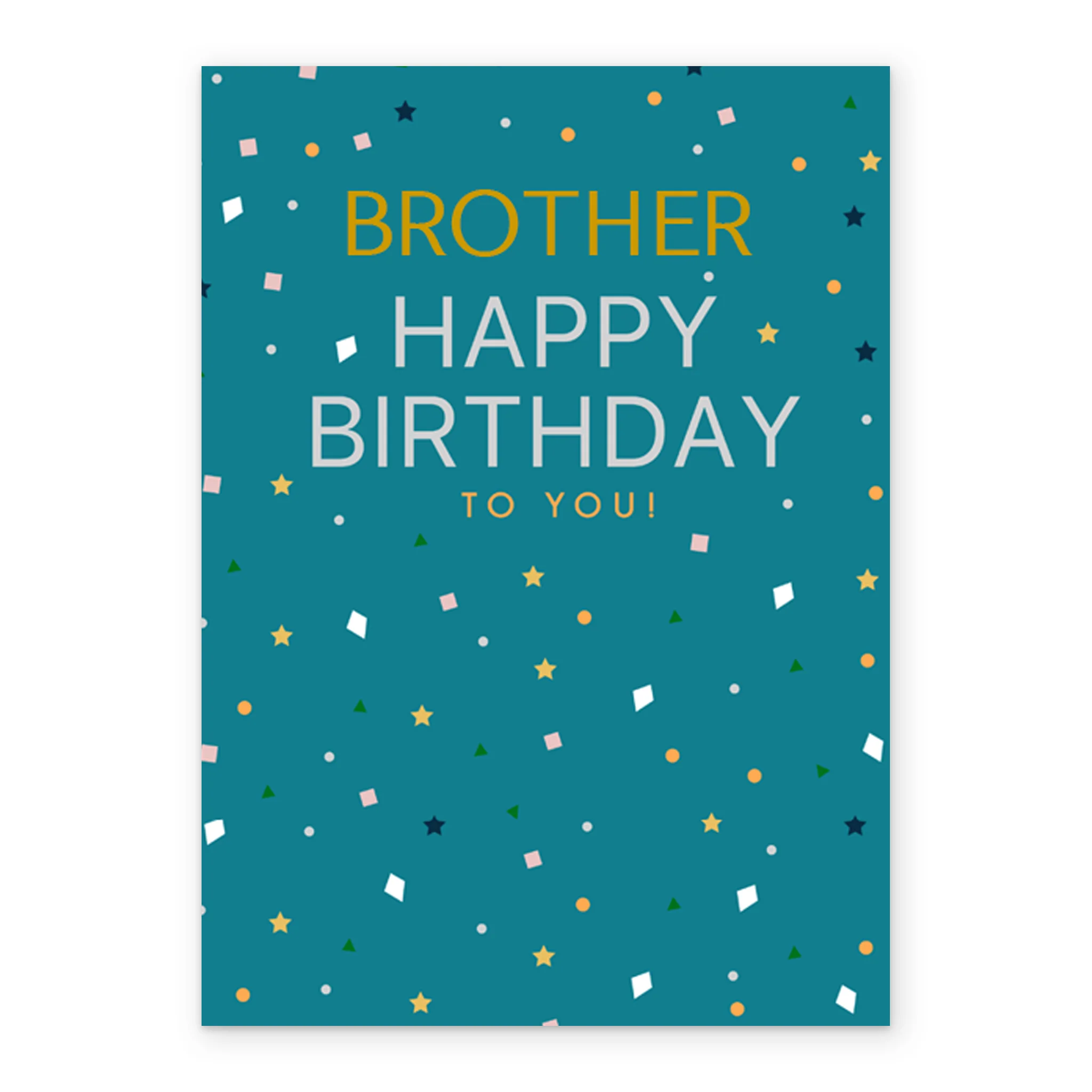 Personalised Classic Pattern Brother Card - Image 2
