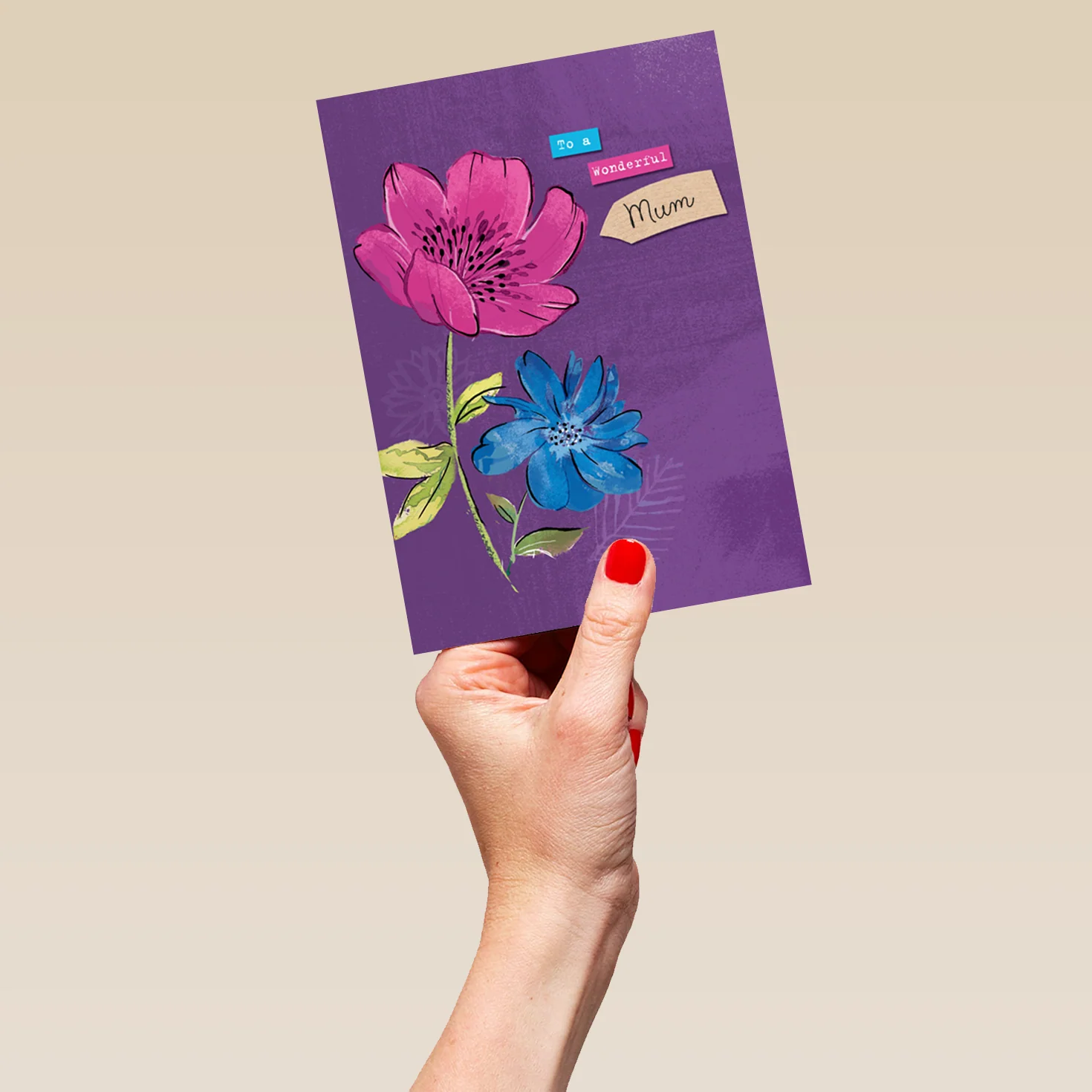 Personalised Classic Red Rose For Mum Card - Image 5