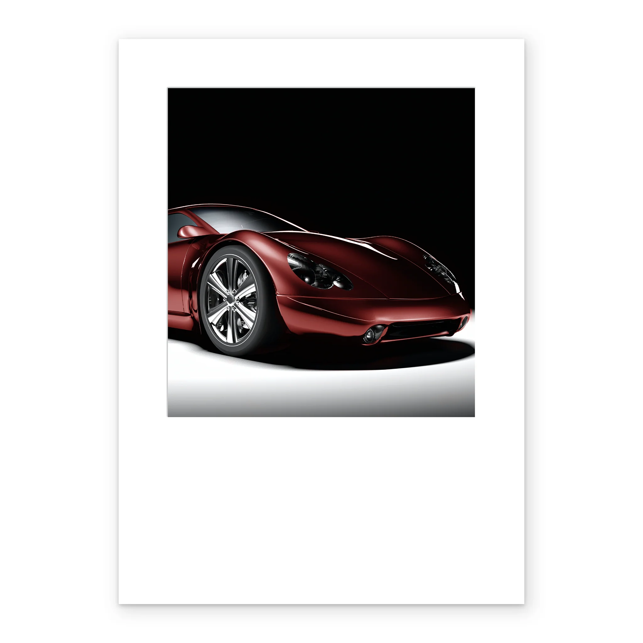 Personalised Classic Red Sports car For Him Card - Image 2