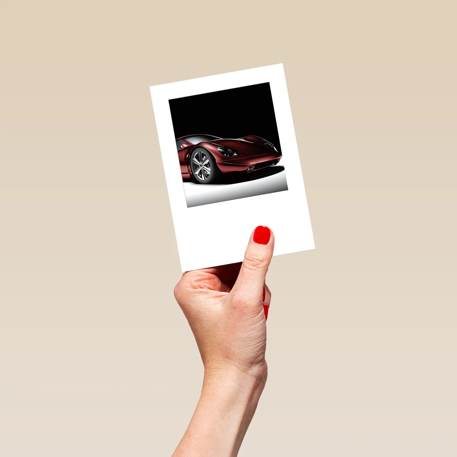 Personalised Classic Red Sports car For Him Card - Image 4