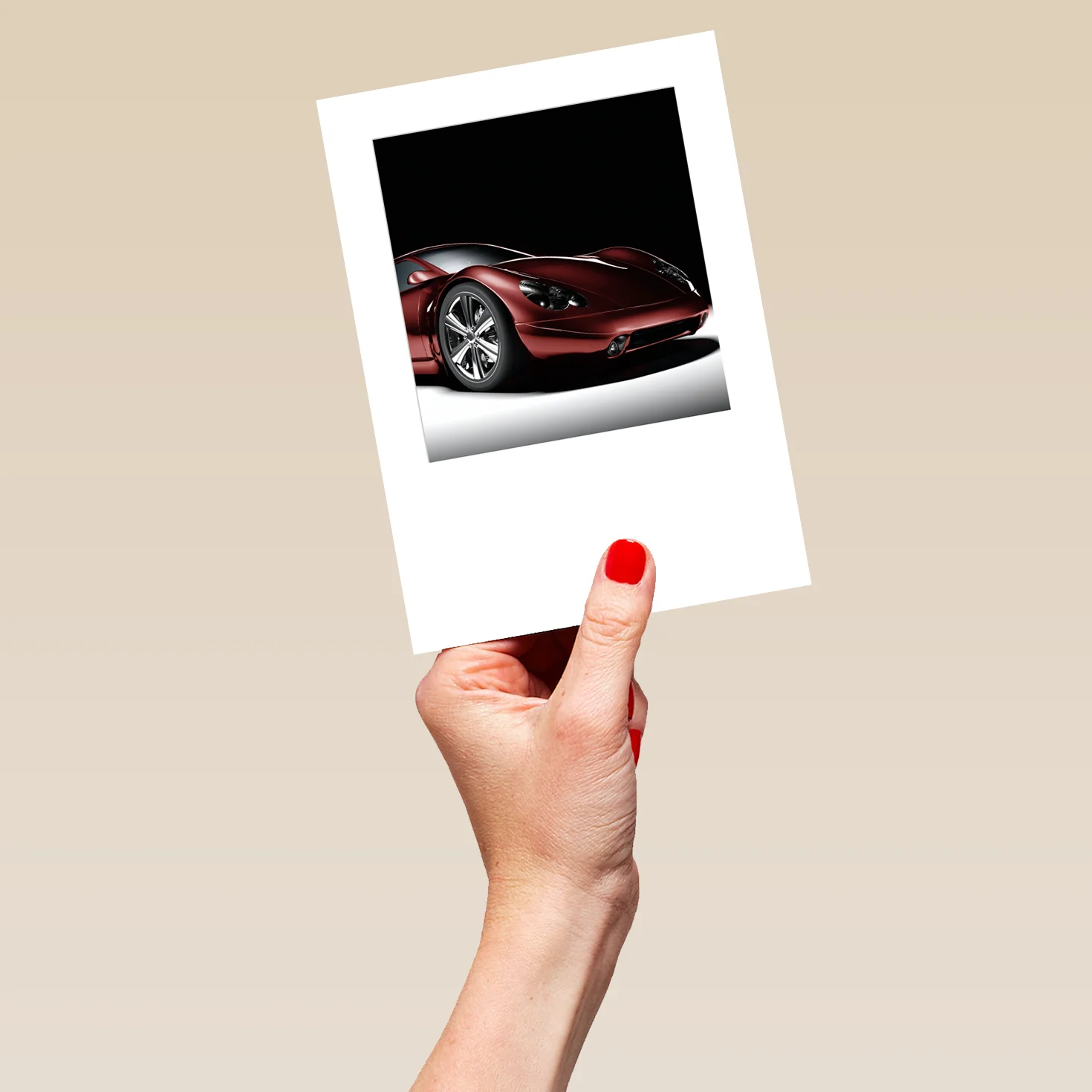 Personalised Classic Red Sports car For Him Card - Image 5