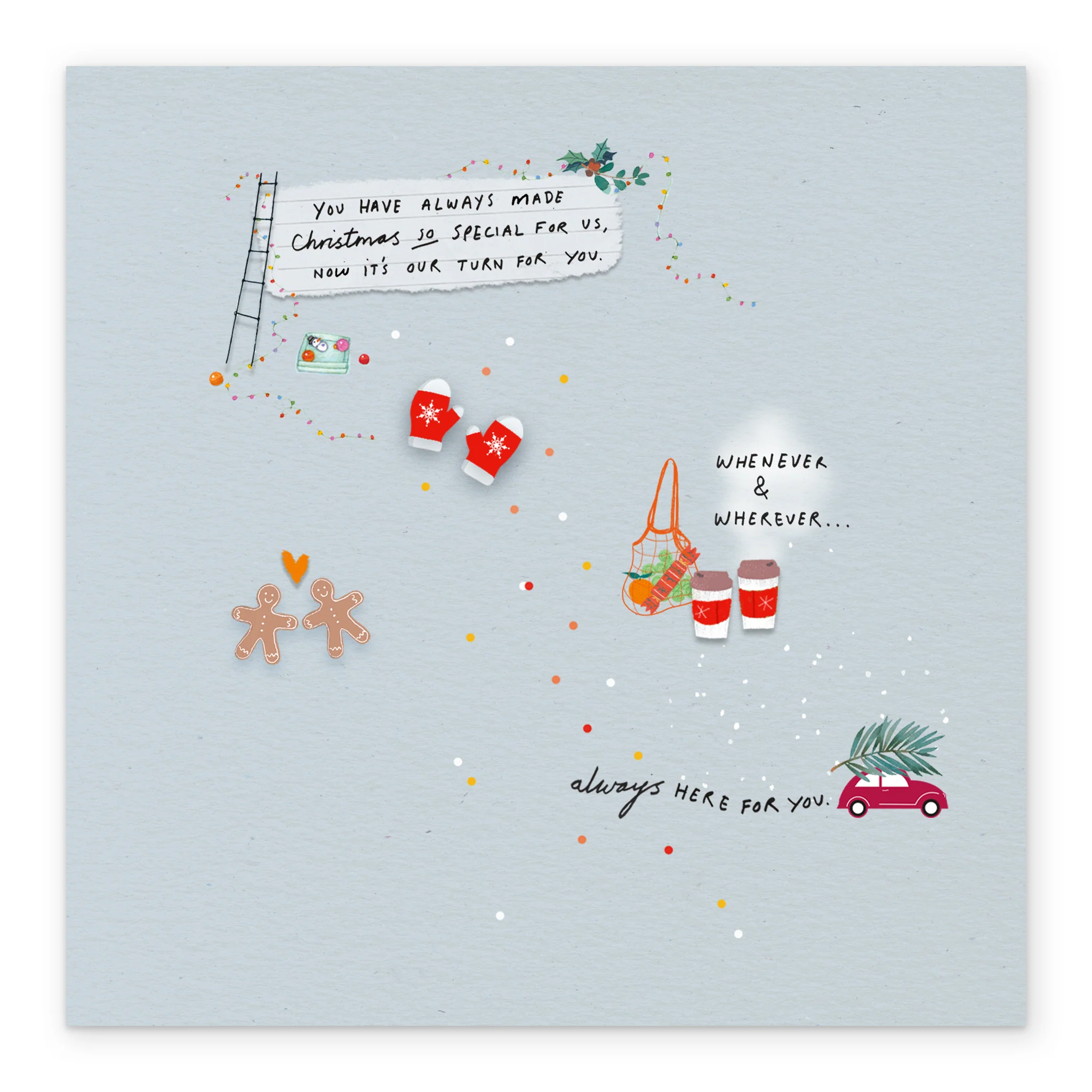 Personalised Maggie's Close Relative 'Living with Cancer' Charity Christmas Card - Image 2
