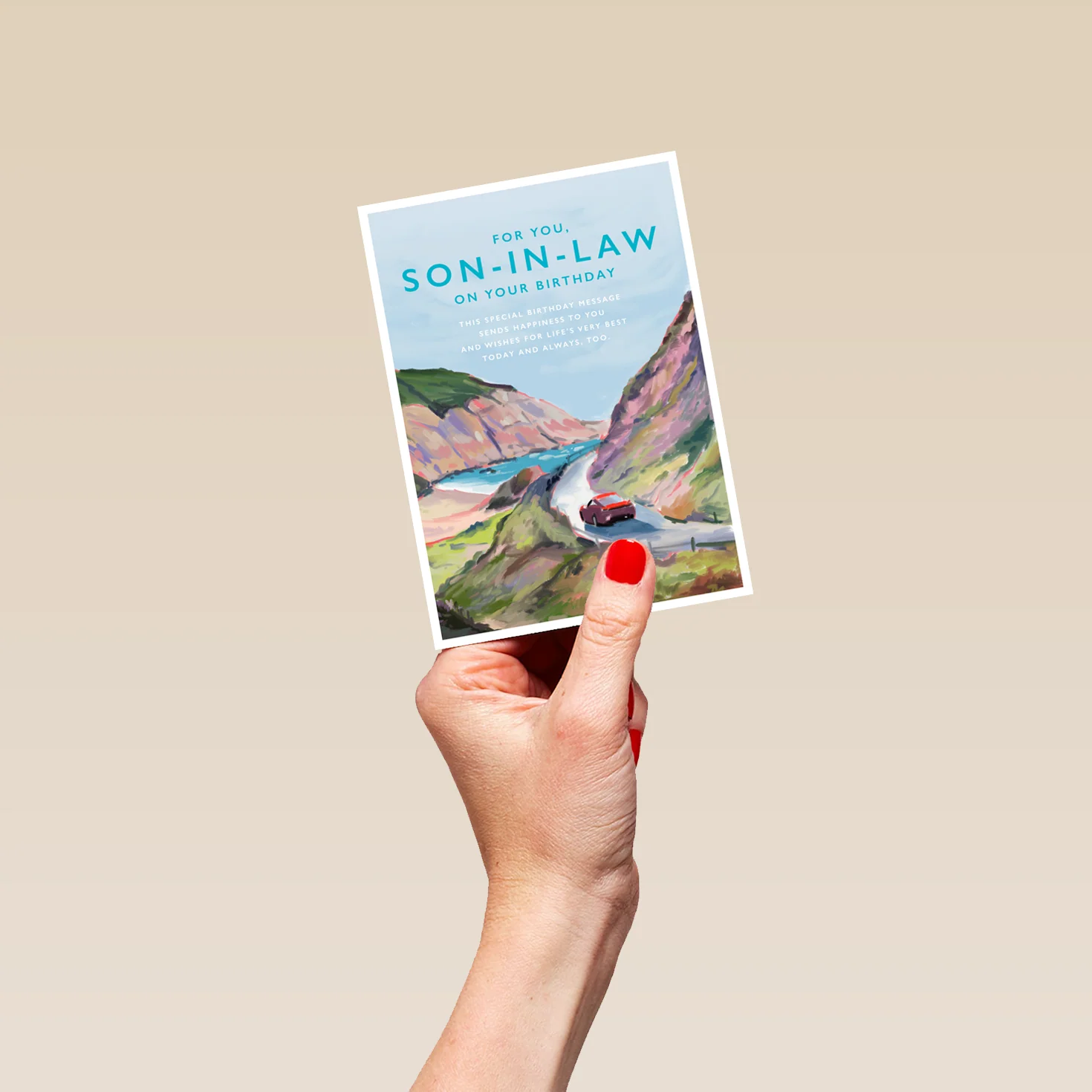 Personalised Coastal Landscape Son-In-Law Birthday Card - Image 4