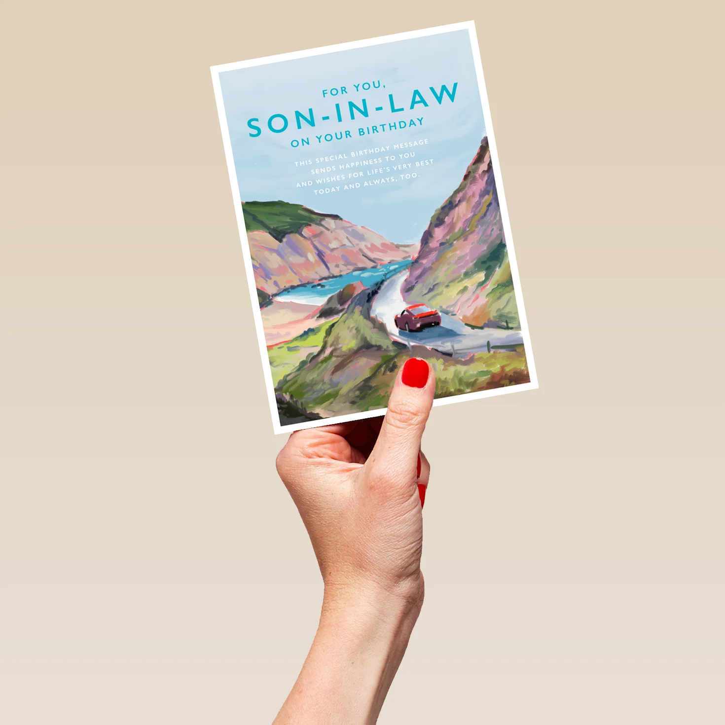 Personalised Coastal Landscape Son-In-Law Birthday Card - Image 5