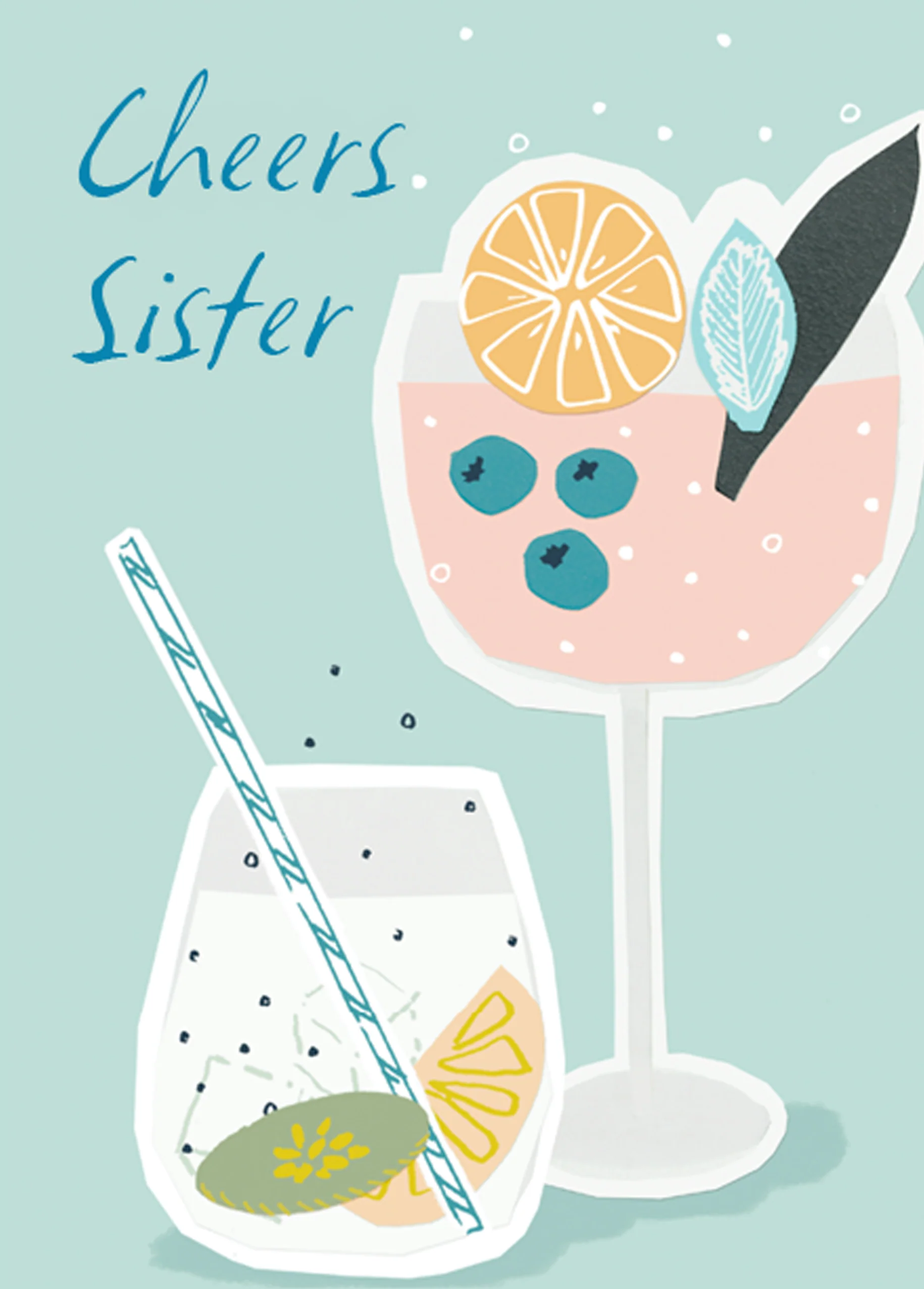 Personalised Cocktail Design Sister Card