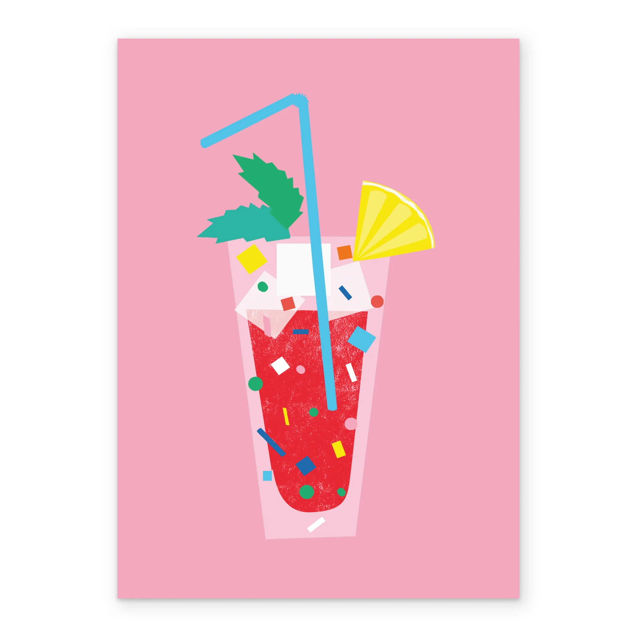 Personalised Cocktail Glass With Straw Card - Image 2