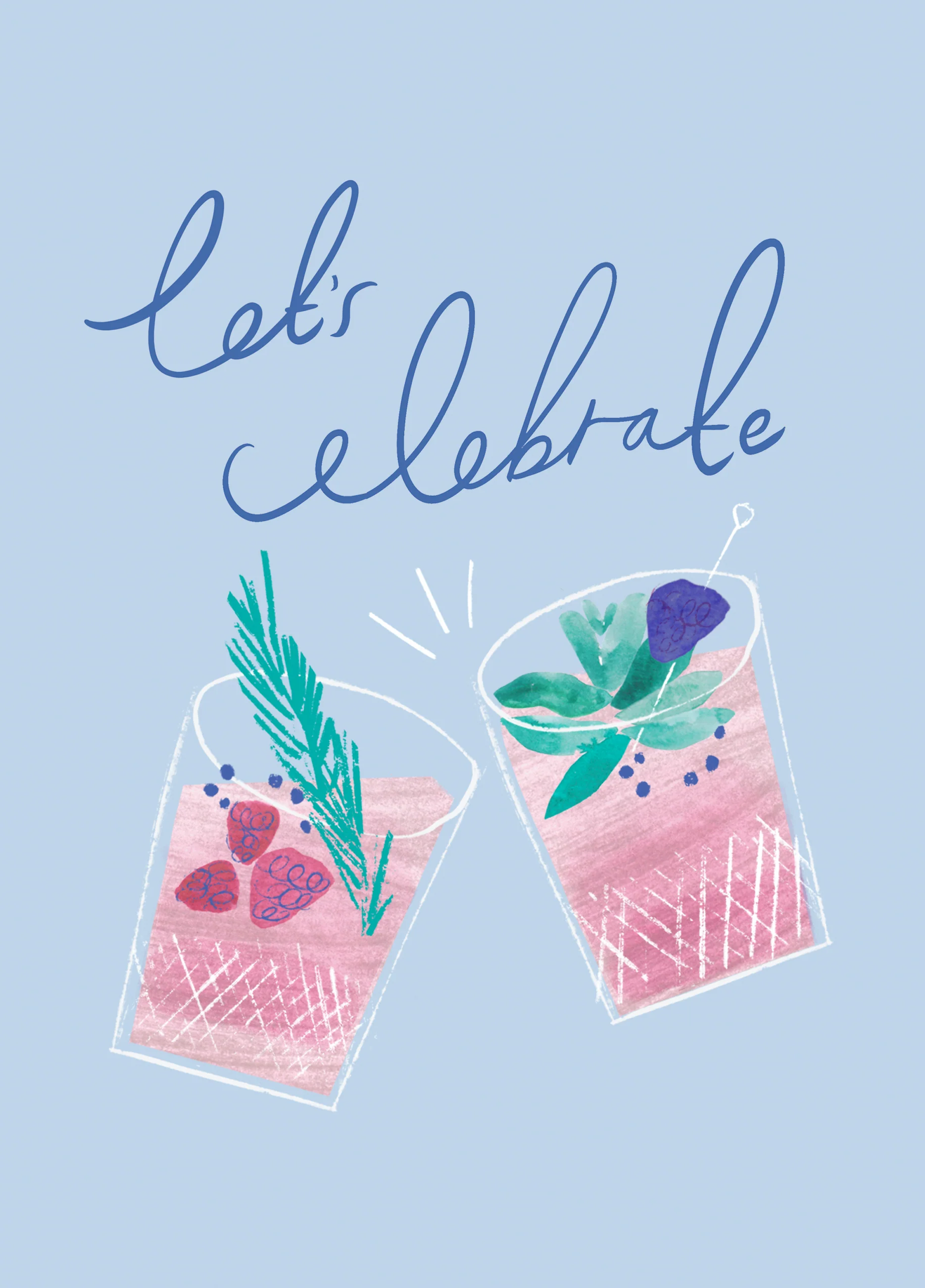 Personalised Cocktails To Celebrate Birthday Card