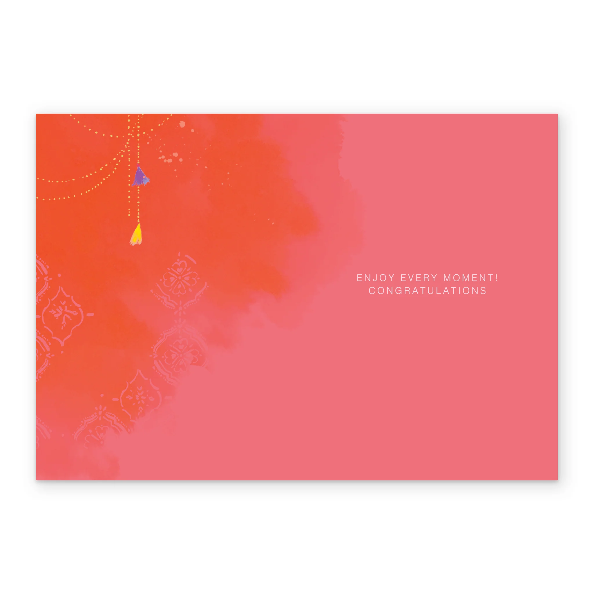 Personalised Colour Splash Wedding Congratulations Card - Image 3