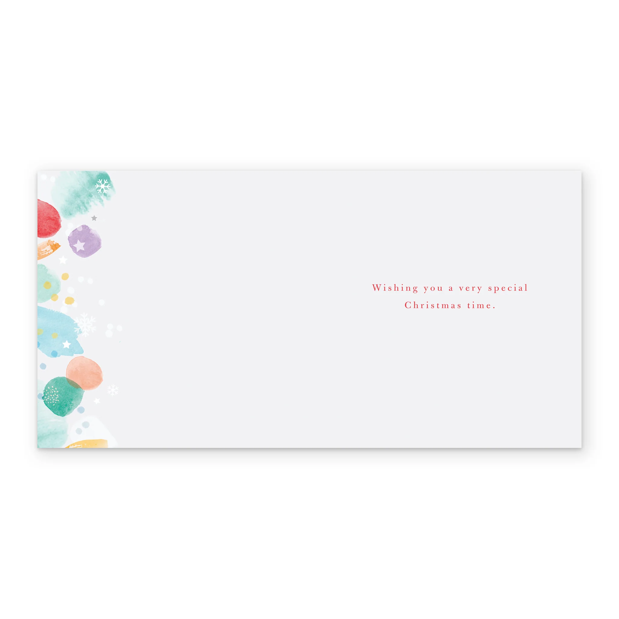 Personalised Colourful Baubles Christmas Card for Wife - Image 3