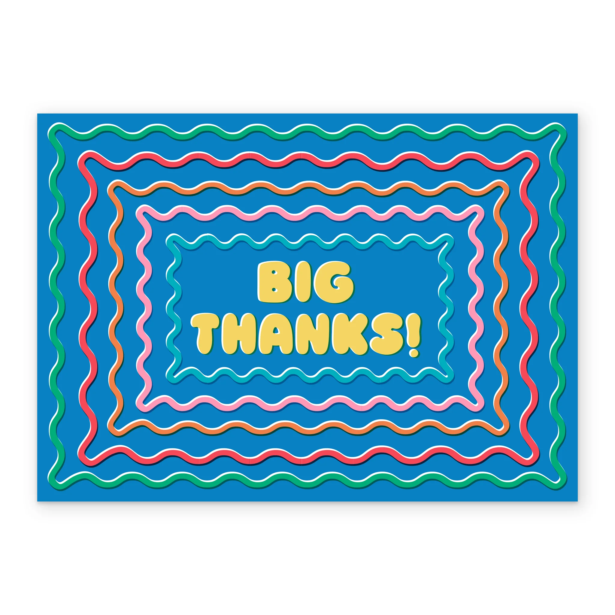 Personalised Colourful 'Big Thanks' Thank You Card - Image 2