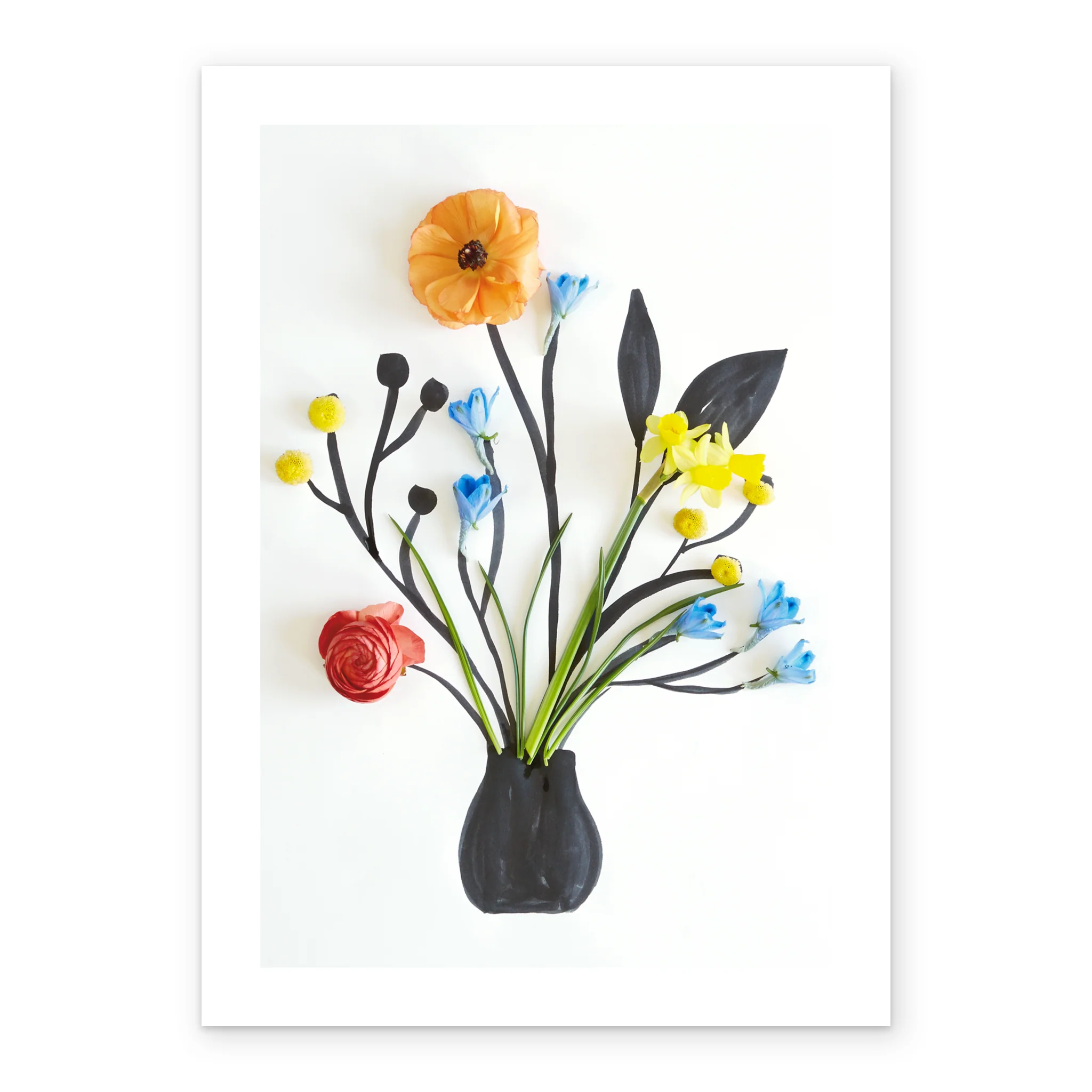 Personalised Colourful Bouquet In Vase Easter Card - Image 2