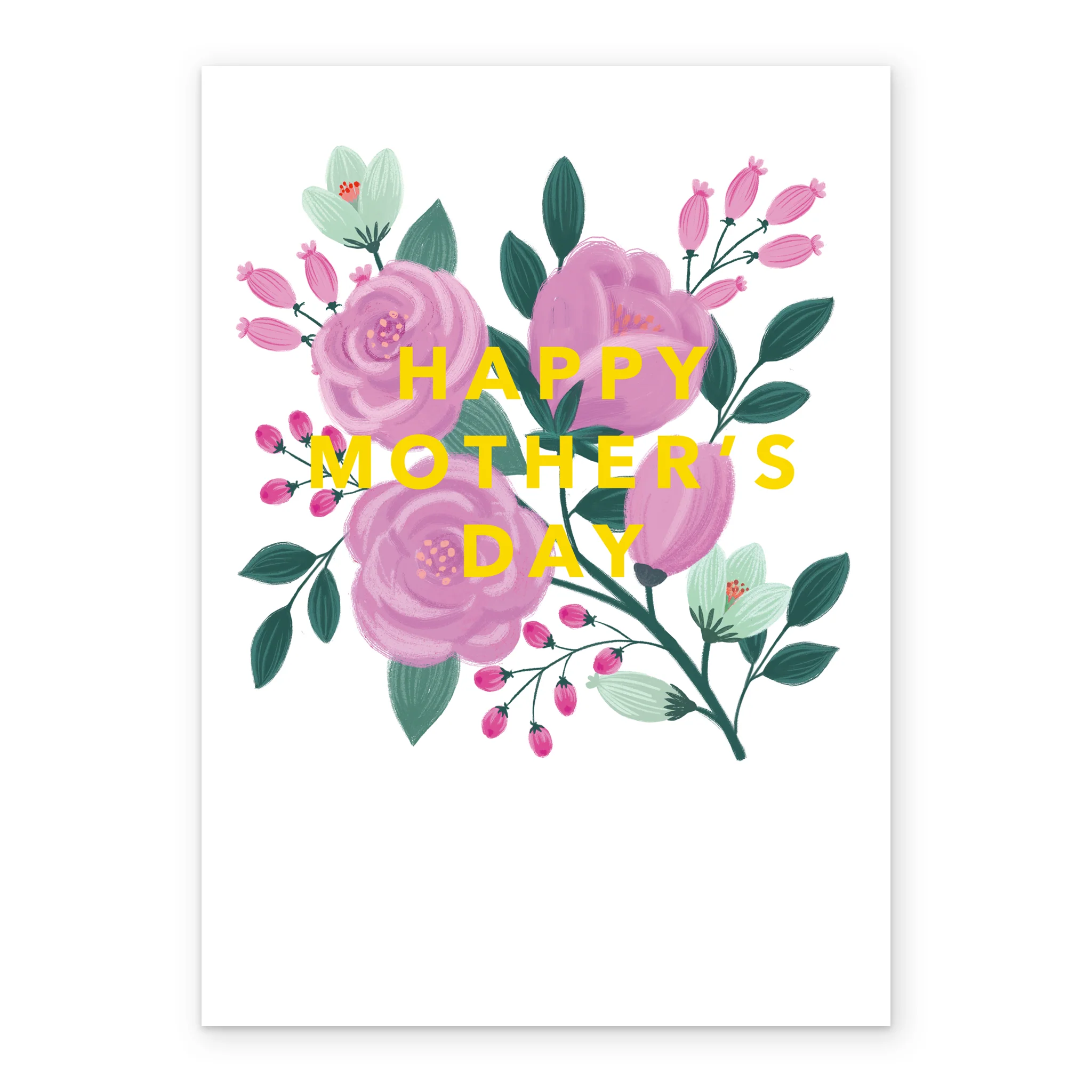 Personalised Colourful Bunch of Flowers Mother's Day Card - Image 2