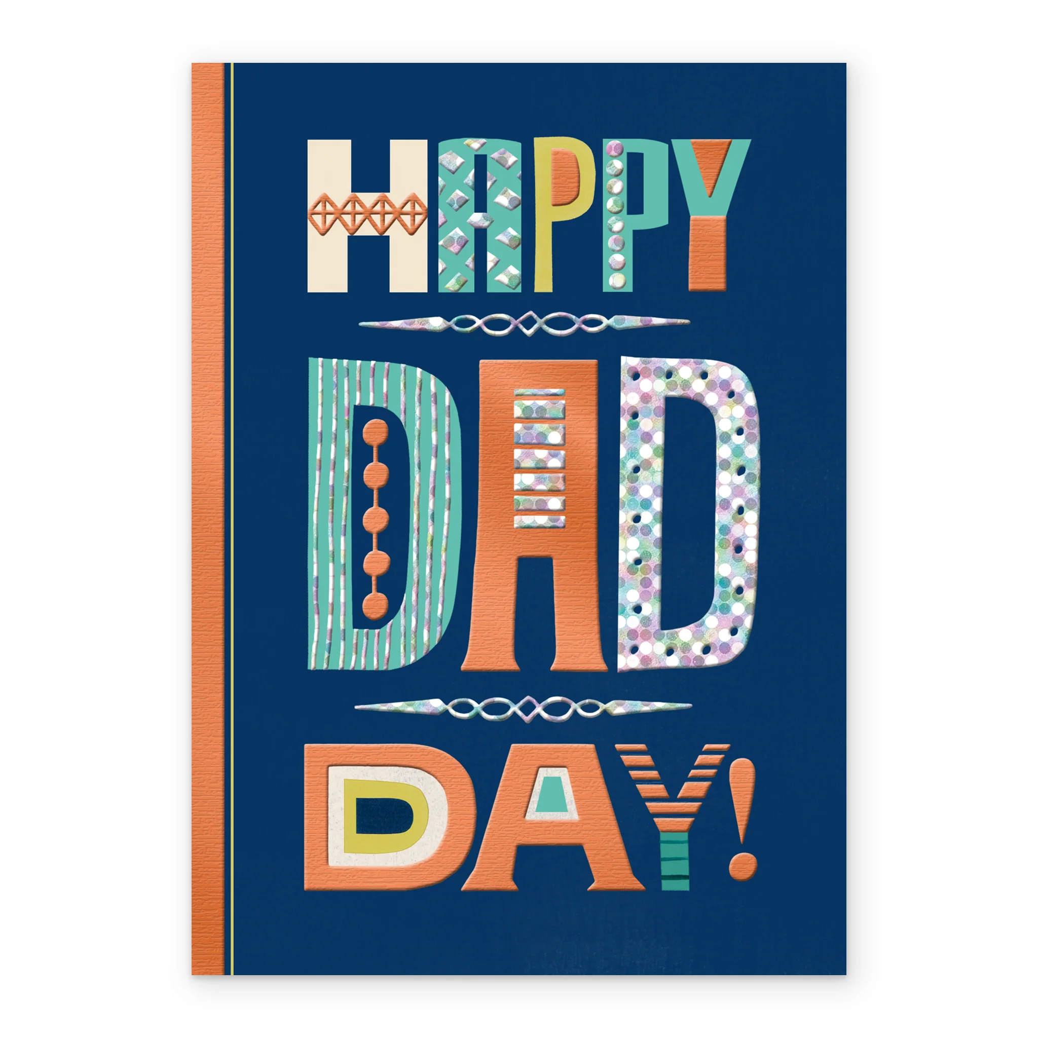 Personalised Colourful 'Dad Day' Father's Day Card for Dad - Image 2
